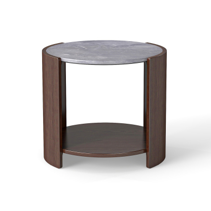 Gia Cultured Marble Side Table