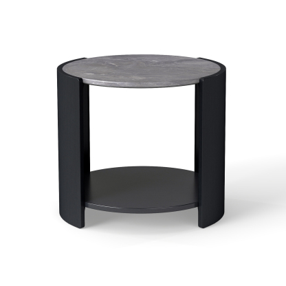 Gia Cultured Marble Side Table