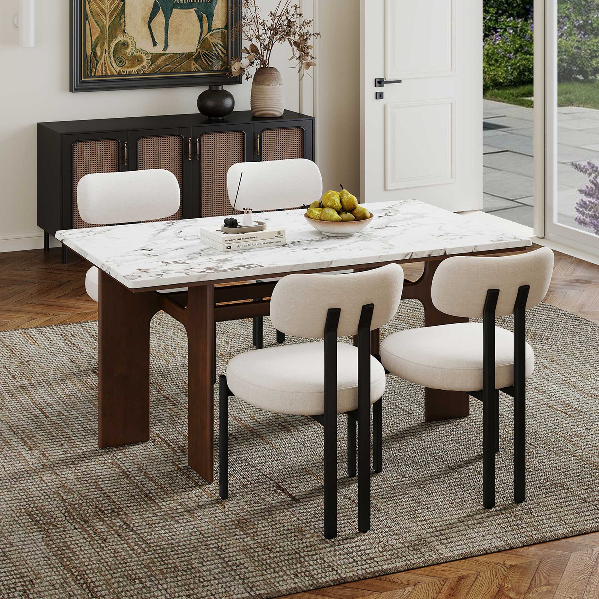 Alex 63'' Rectangle Dining Table Set