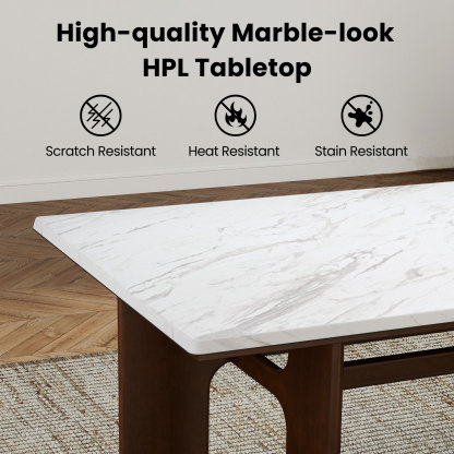 Alex 63'' Rectangle Dining Table Set For 4-6