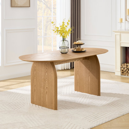 Birch Oval Dining Table Set