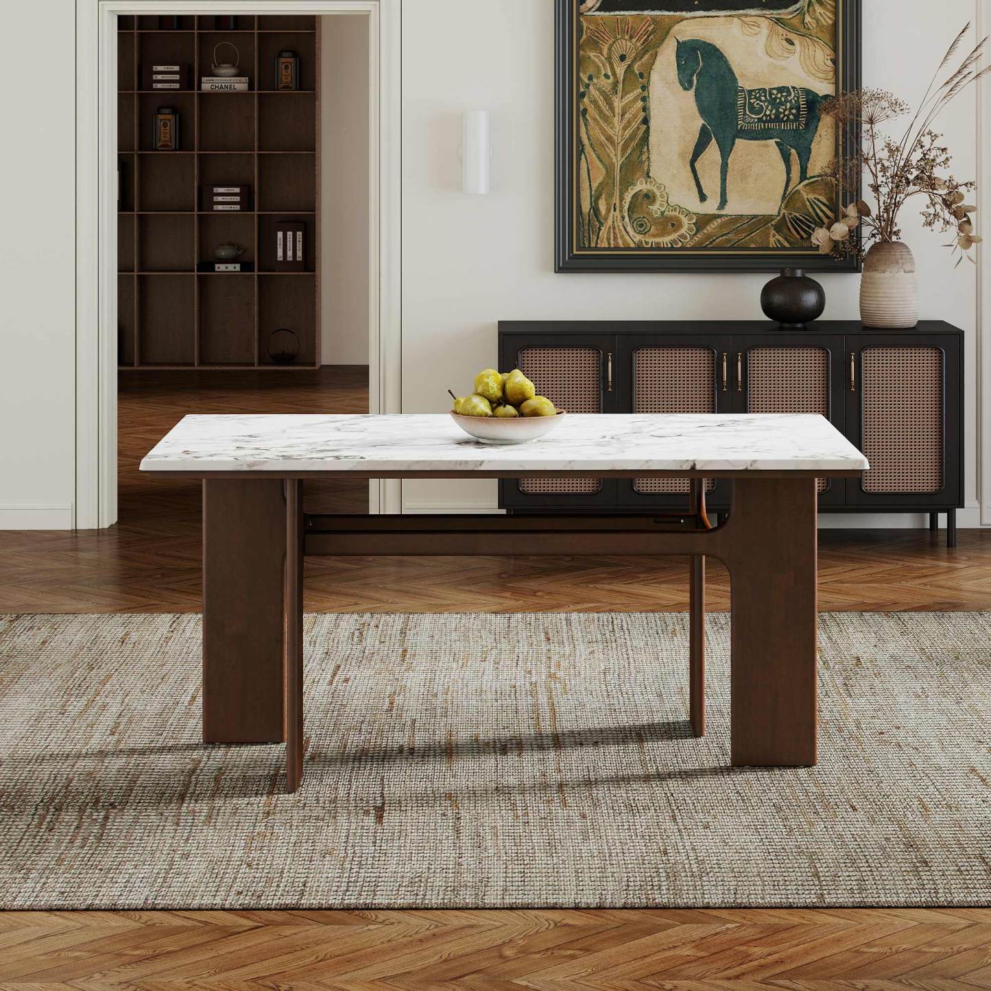 Alex 63'' Rectangle Dining Table Set