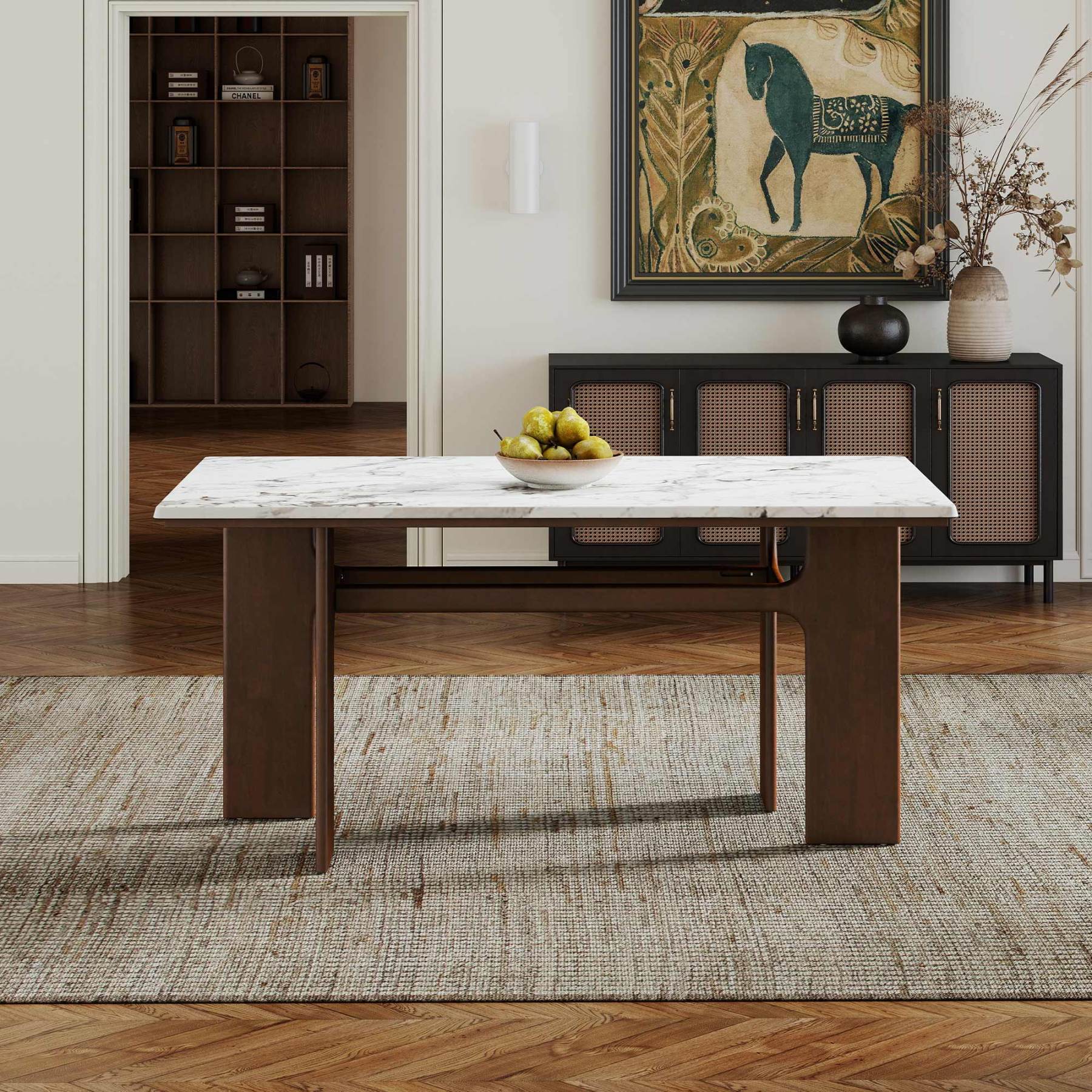 Alex 63'' Rectangle Dining Table Set