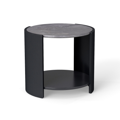 Gia Cultured Marble Side Table