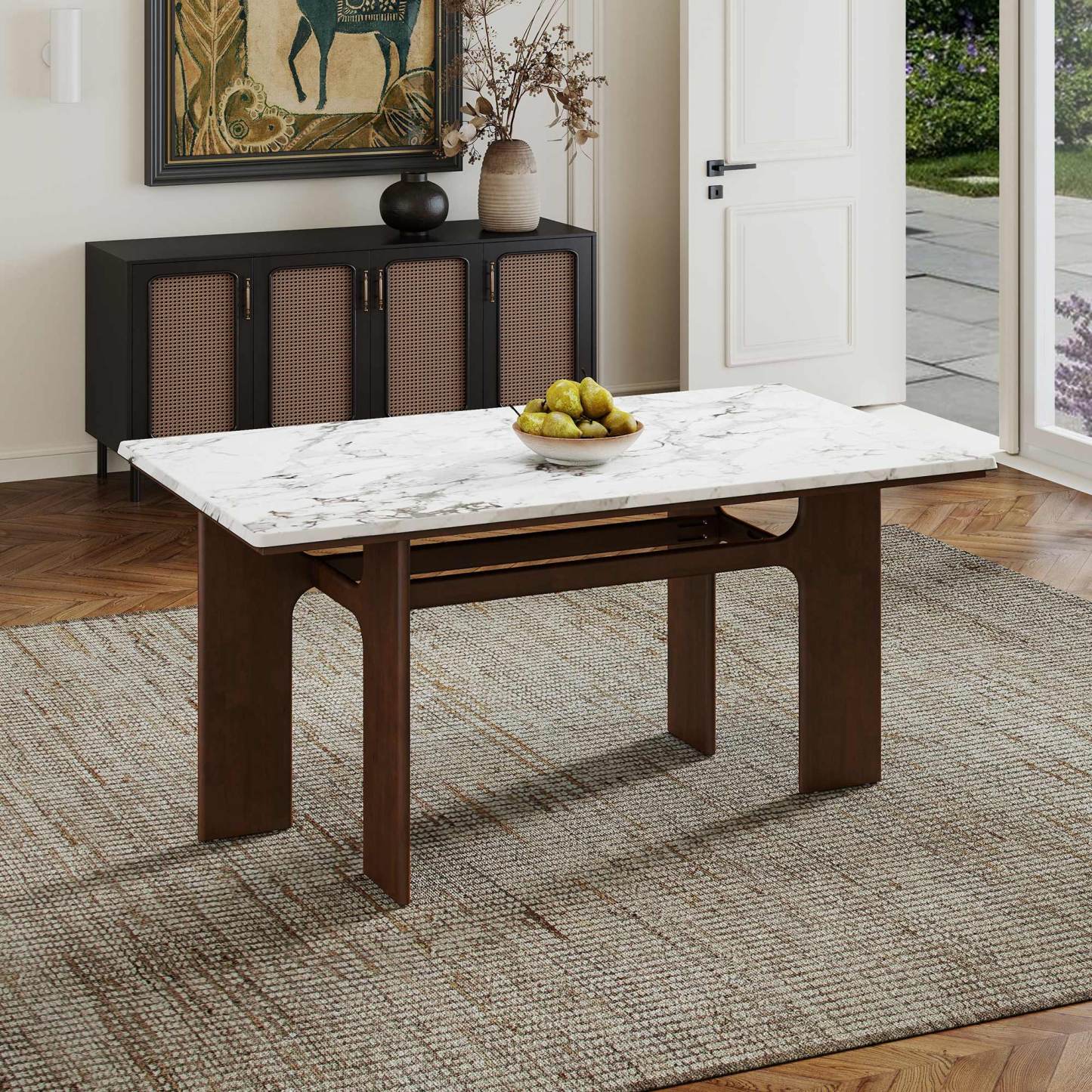 Alex 63'' Rectangle Dining Table Set