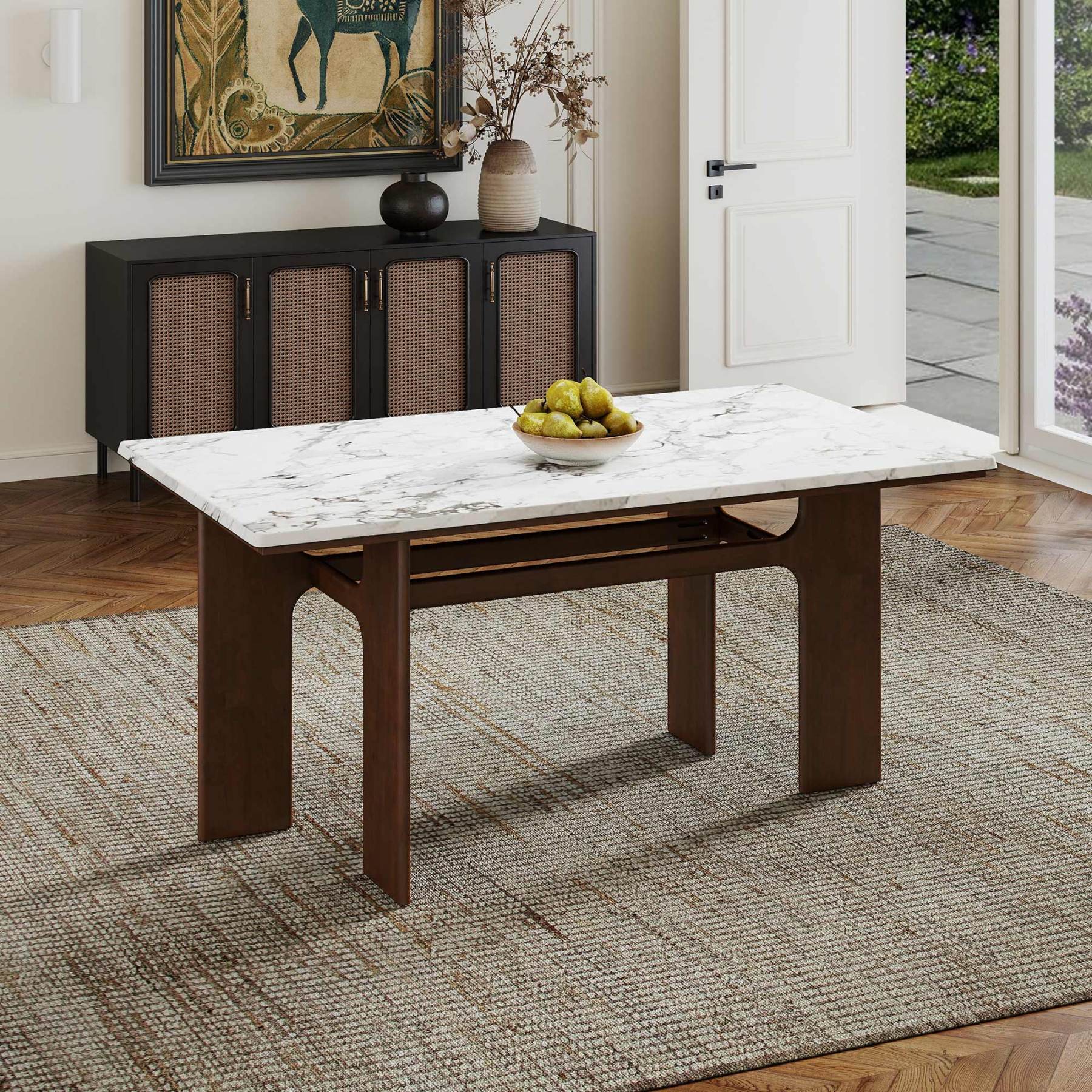 Alex 63'' Rectangle Dining Table Set