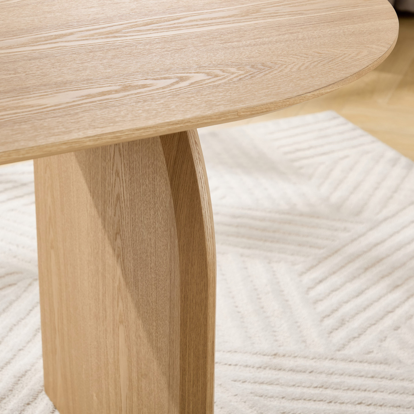 Birch Oval Dining Table Set