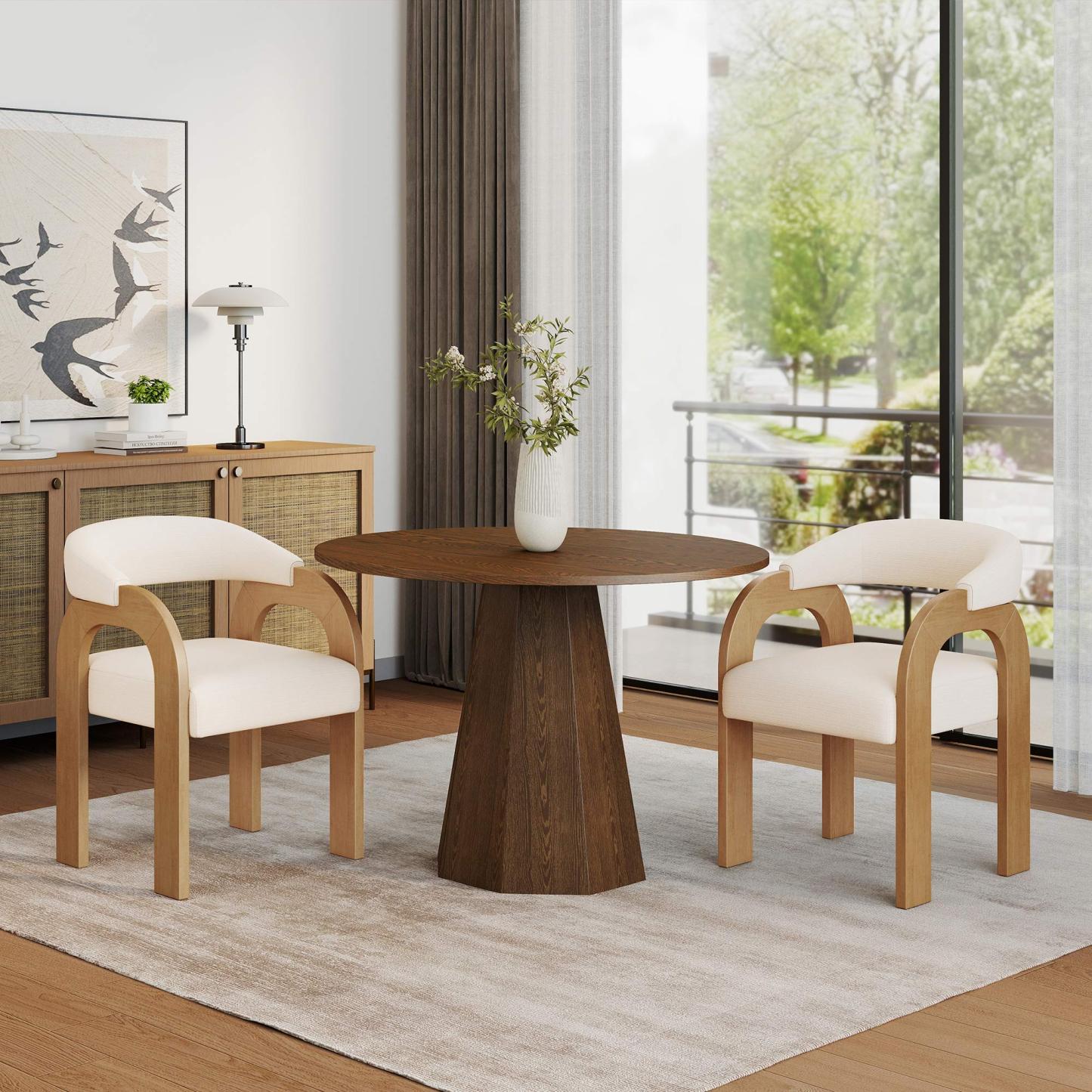 Clark 39" Round Modern Dining Table Set