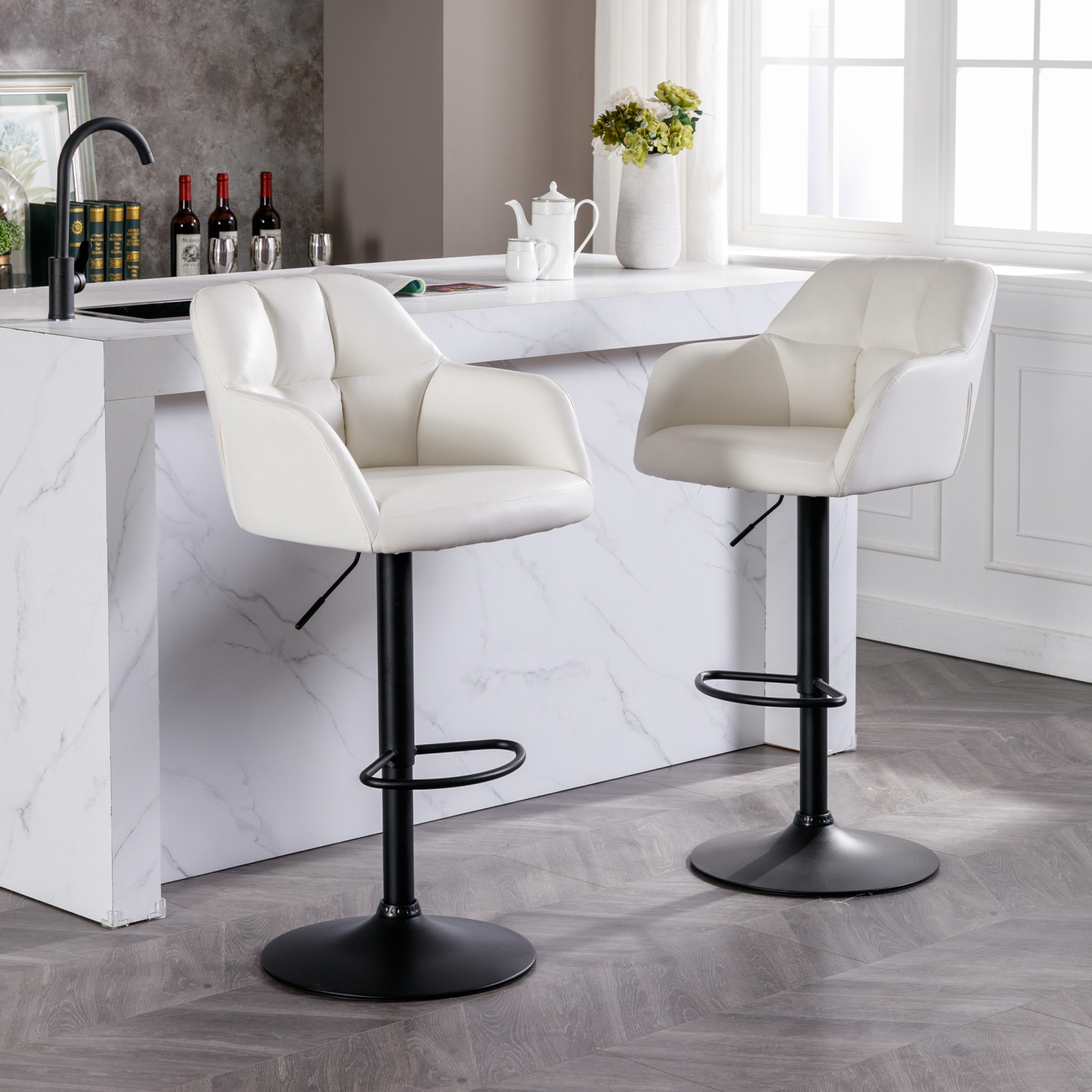 Kealey Counter & Bar Stools (Set of 2)