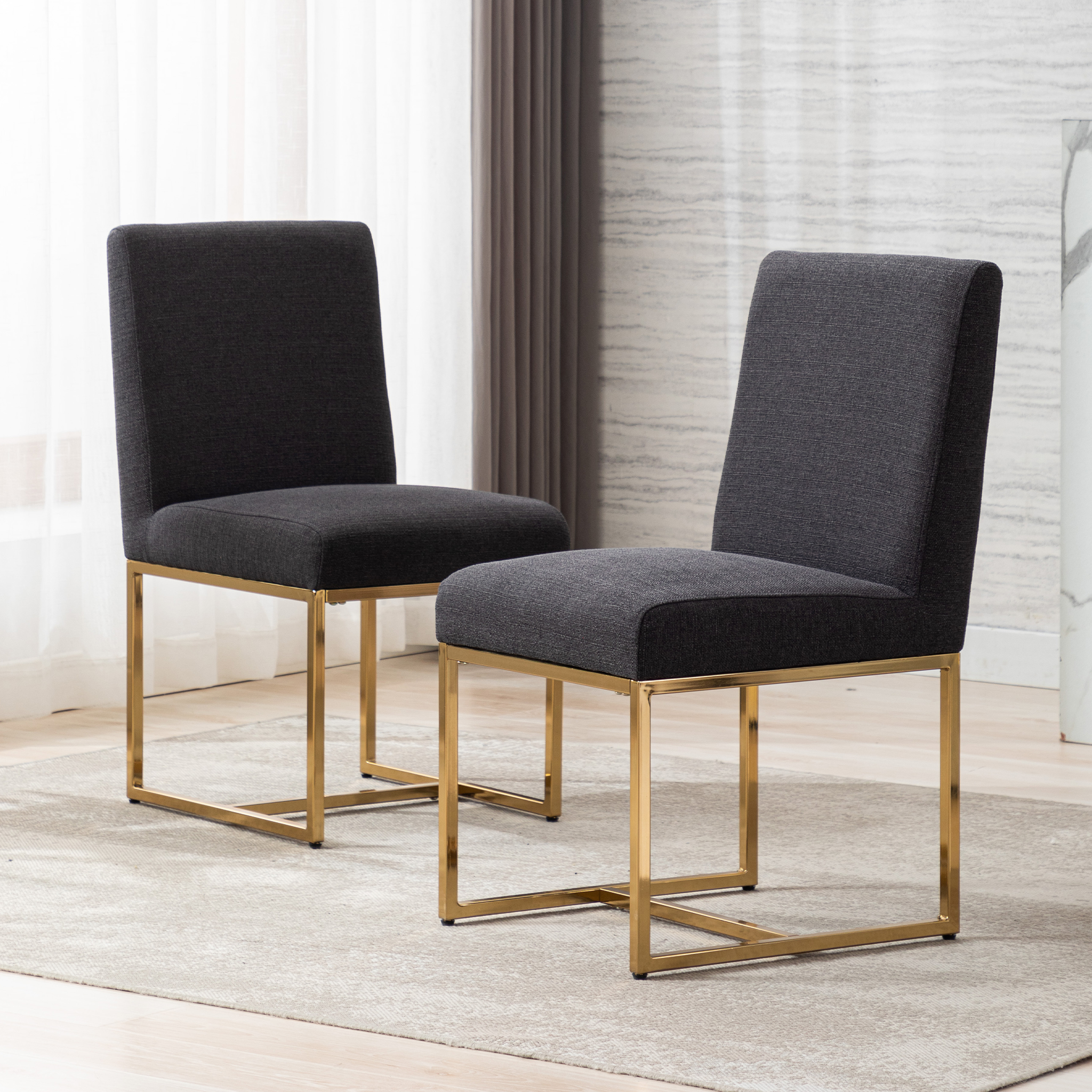 Rectangle Dining Chairs (Set of 2)