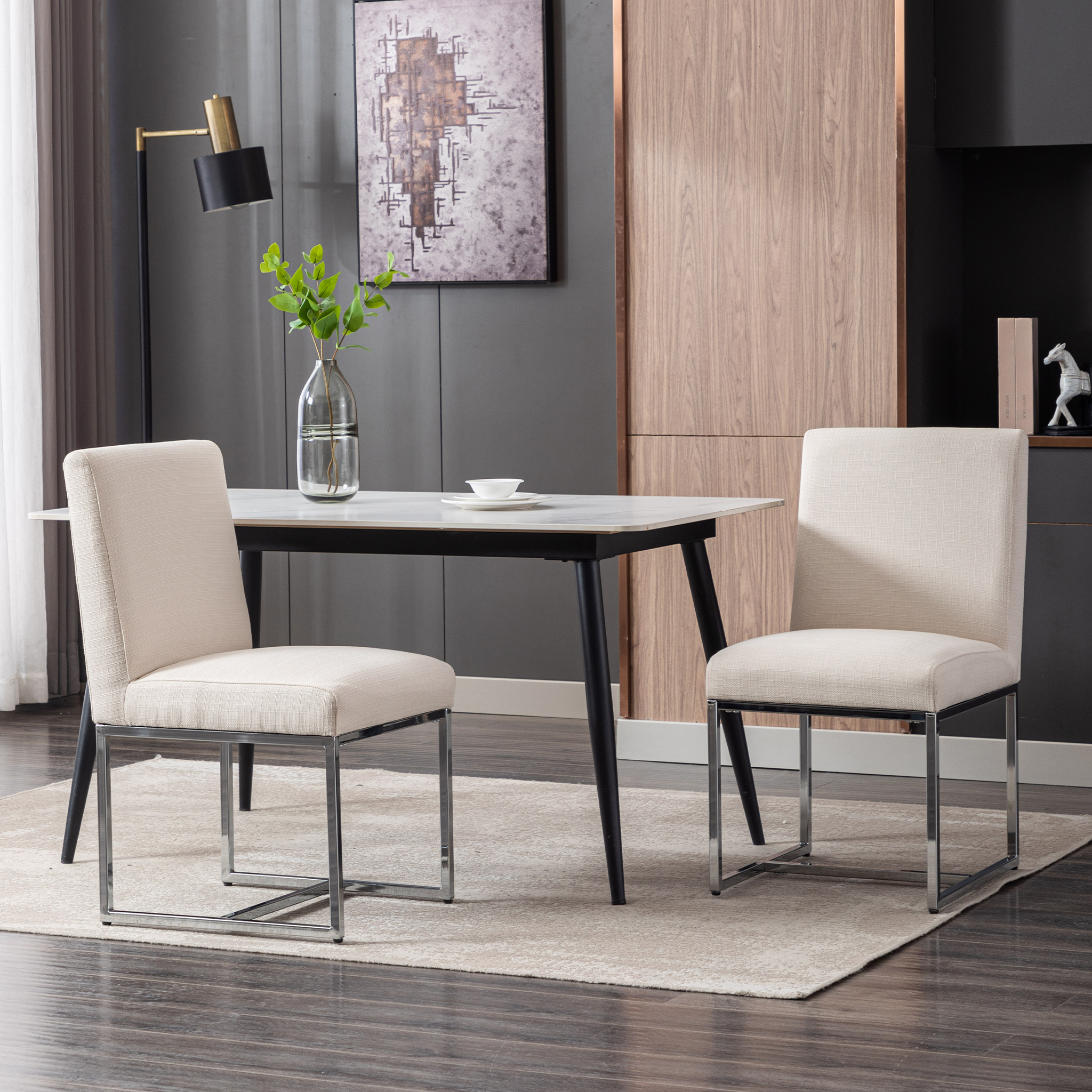 Rectangle Dining Chairs (Set of 2)