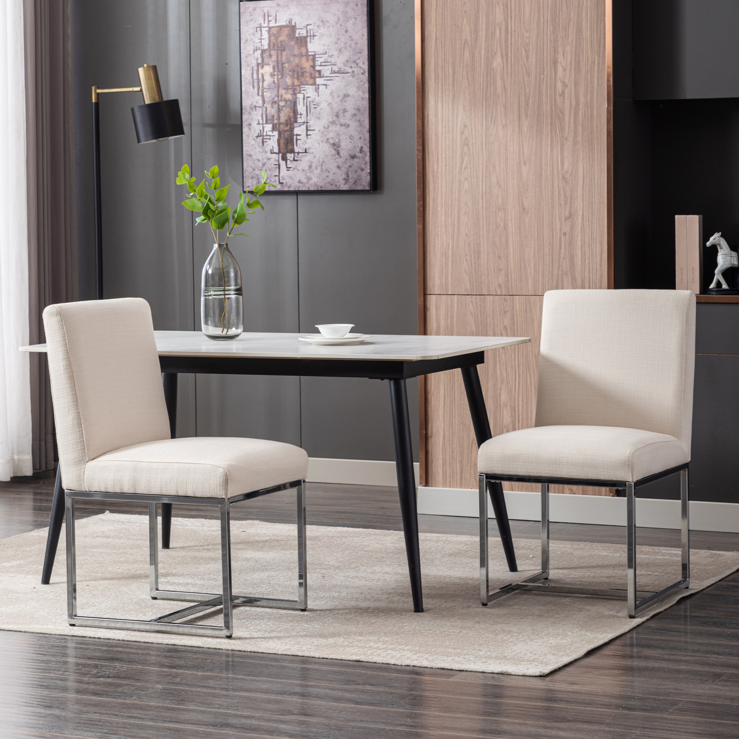 Rectangle Dining Chairs (Set of 2)