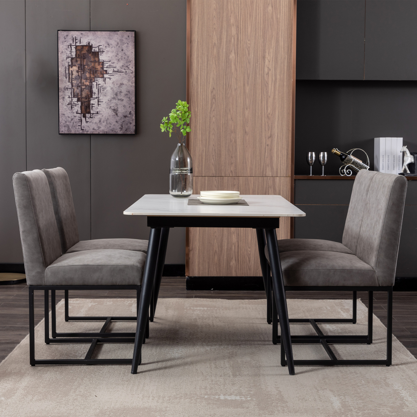 Rectangle Dining Chairs (Set of 2)