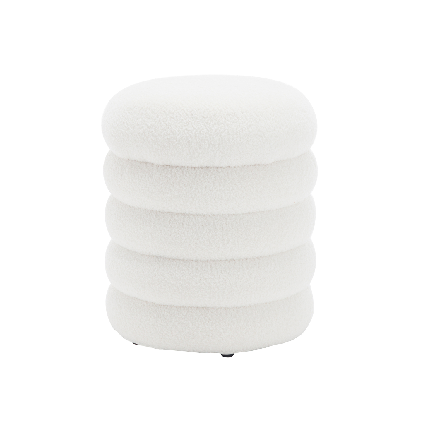 Teddy 15'' Round Storage Ottoman Bench