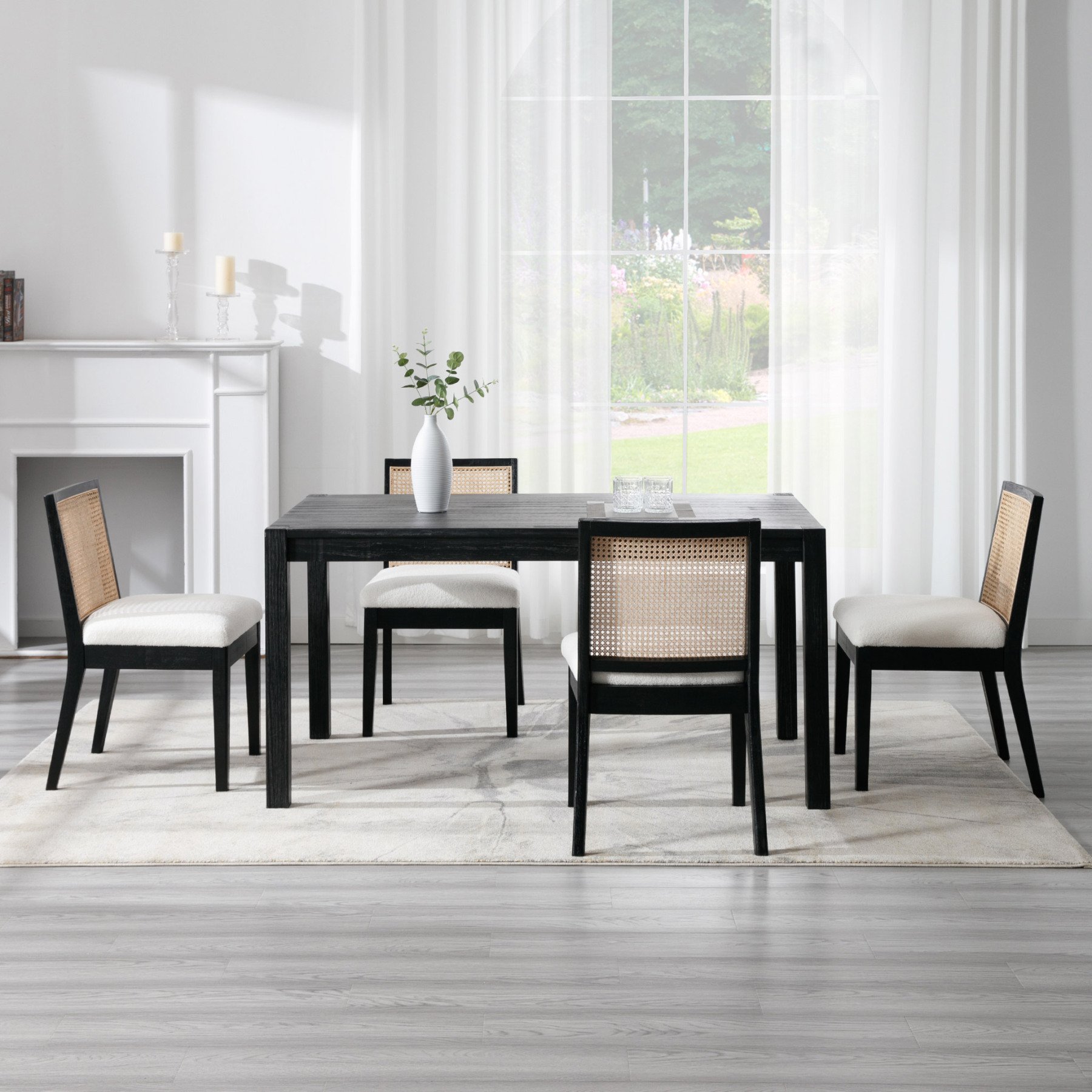 Weston Cane Dining Chairs (Set of 2)