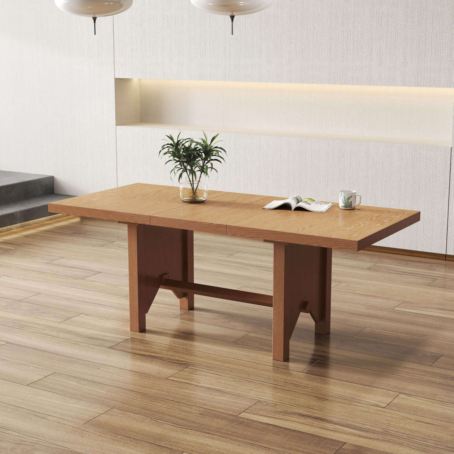 Flex Extendable Dining Table Set For 4-6