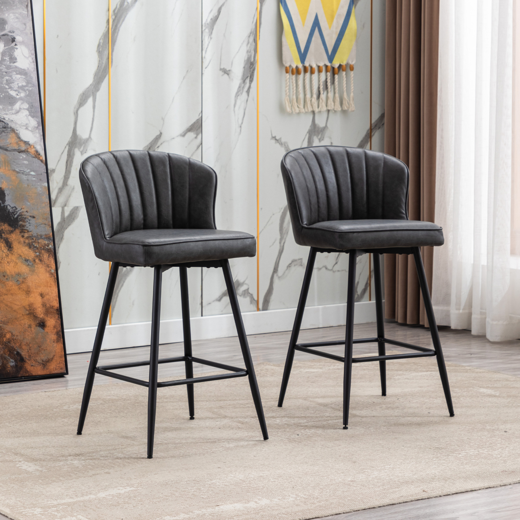 Cameo Counter & Bar Stools (Set of 4)
