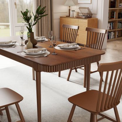 James 63'' Rectangular Dining Table Set for 4-6