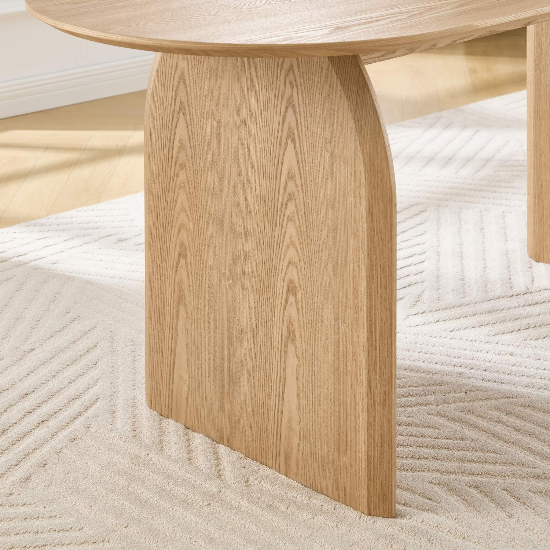 Birch Oval Dining Table Set