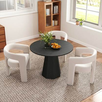 Clark 39" Round Dining Table Set for 4