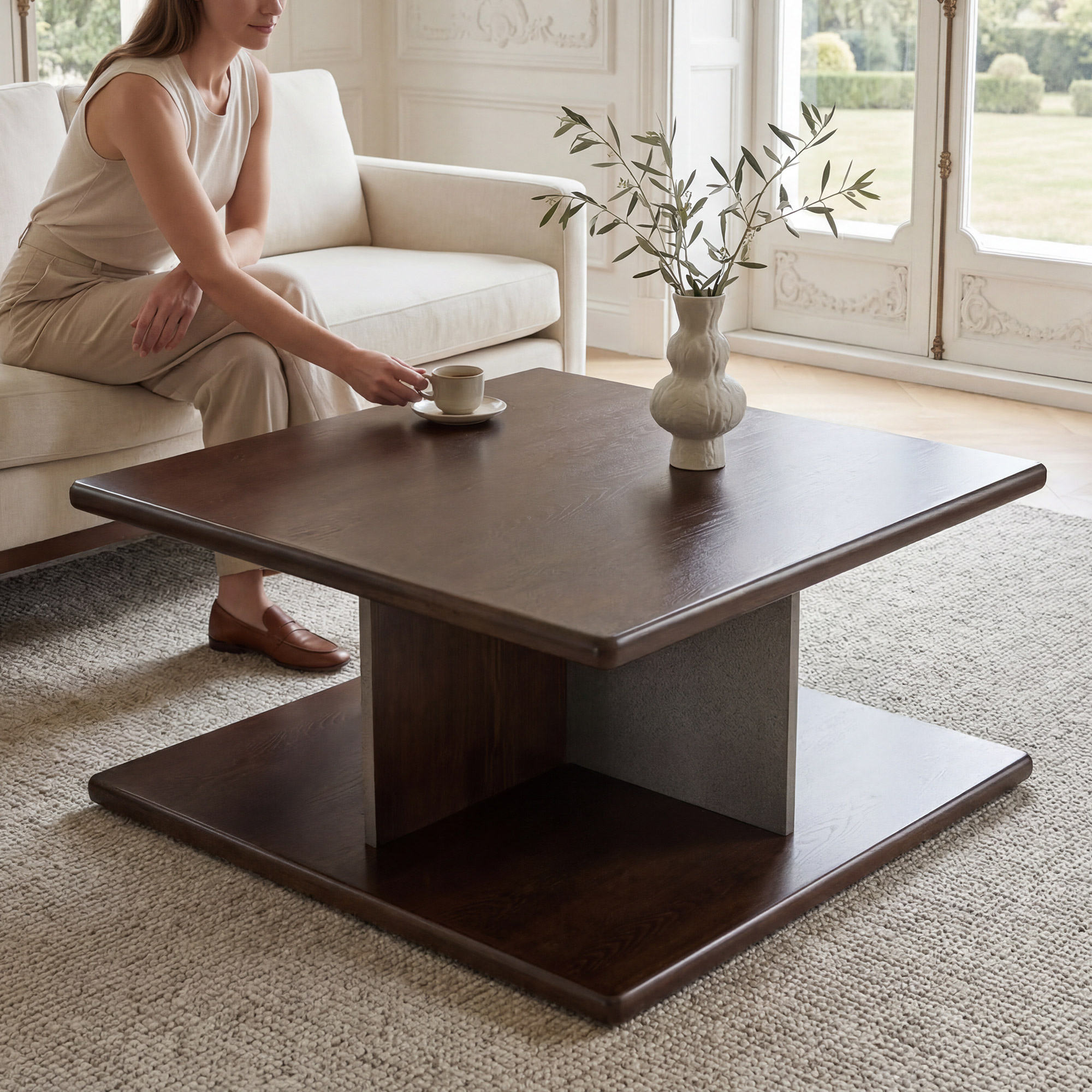 Partition Nesting Coffee Table Set | Modern Minimalist | Daya Lane