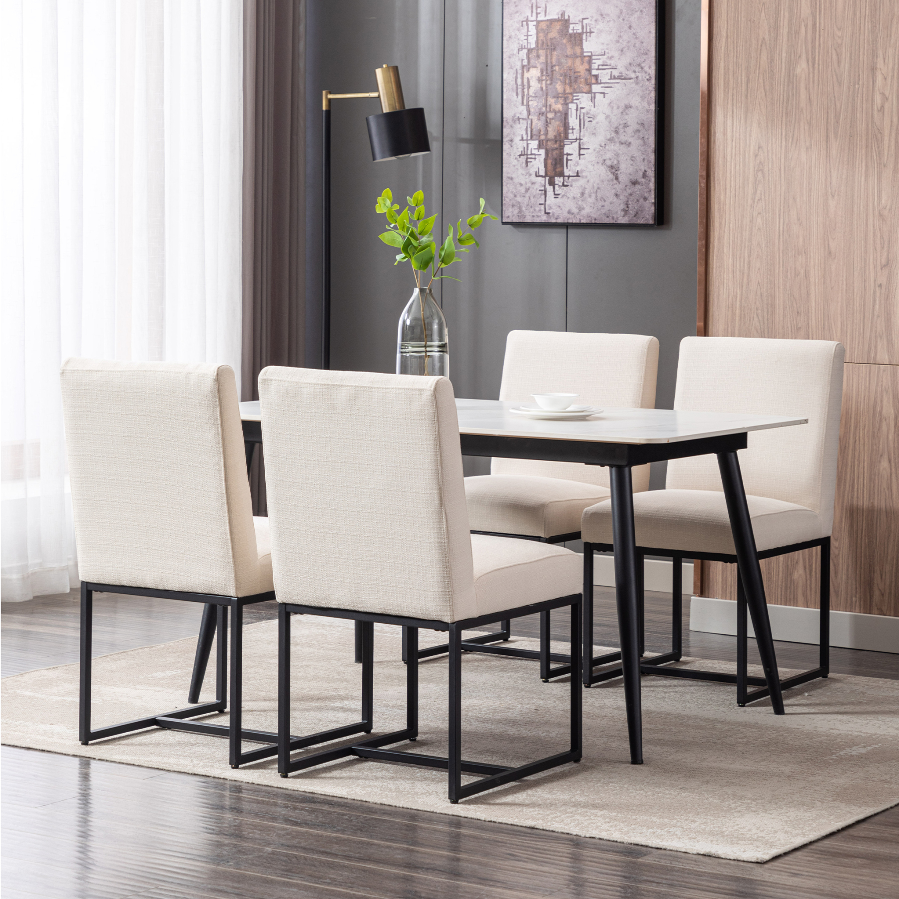 Rectangle Dining Chairs (Set of 2)