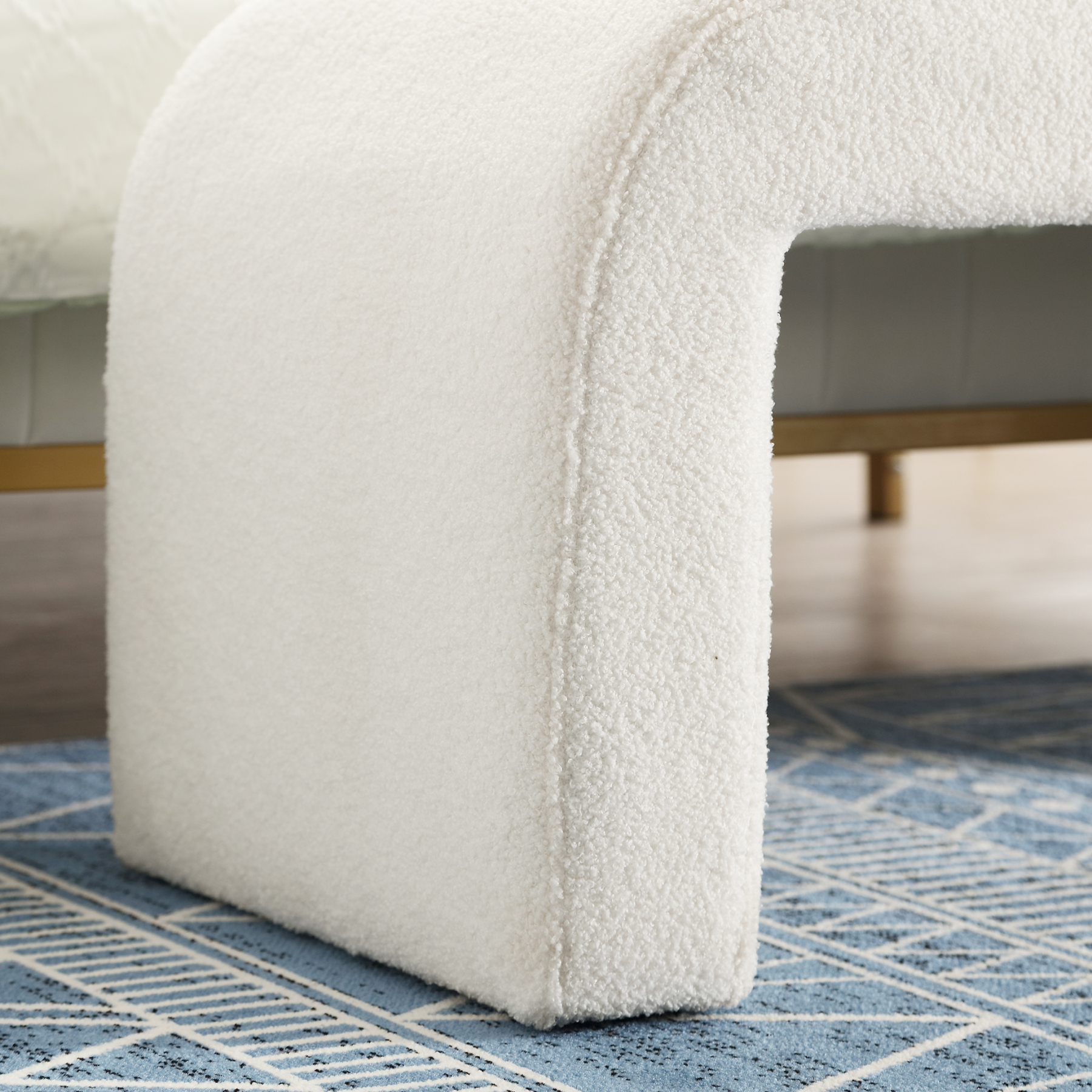 Yeelen Fuzzy Upholstery Bench