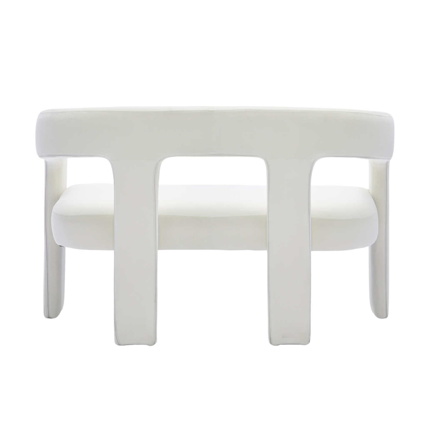 Dove 47'' Bench with Back