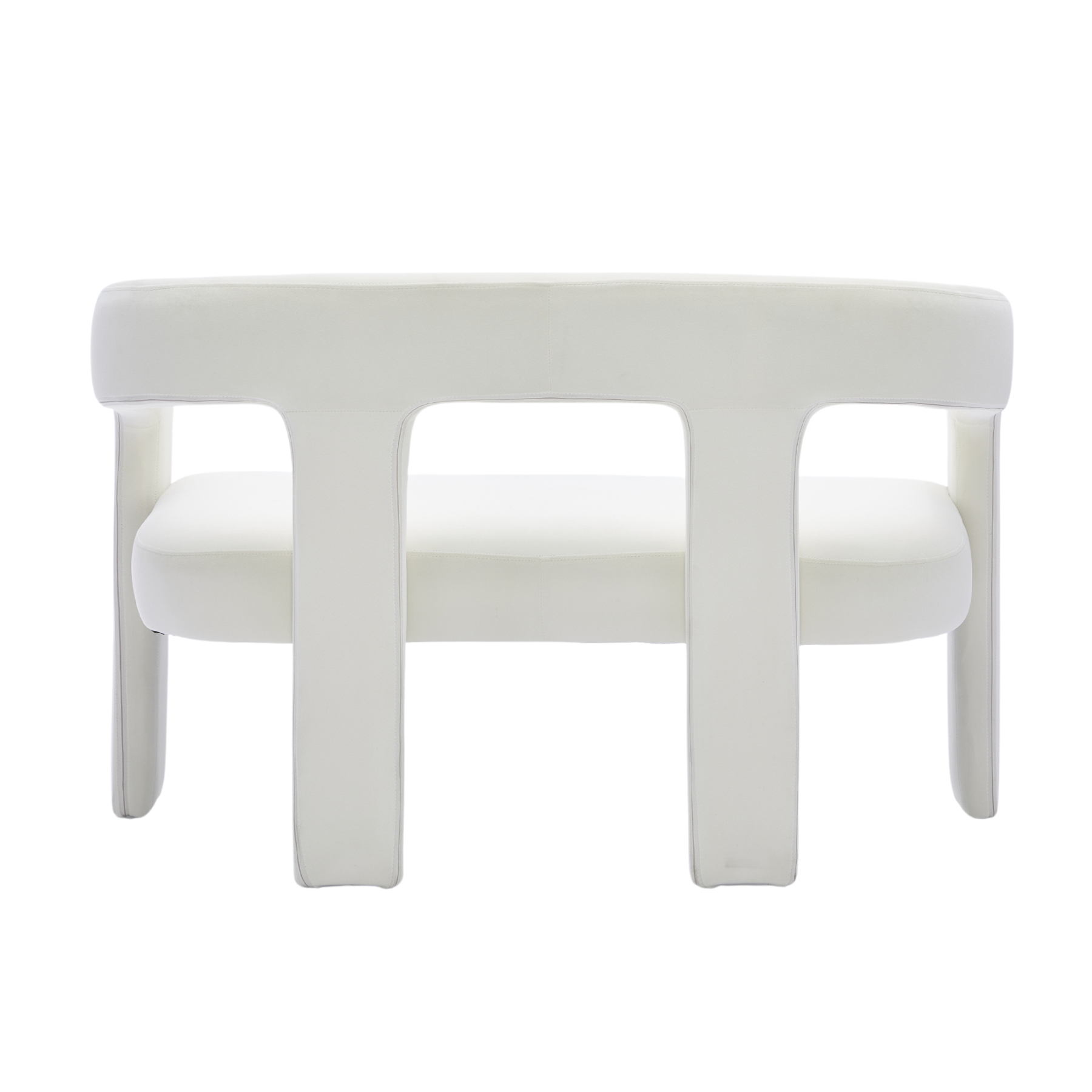 Dove 47'' Bench with Back