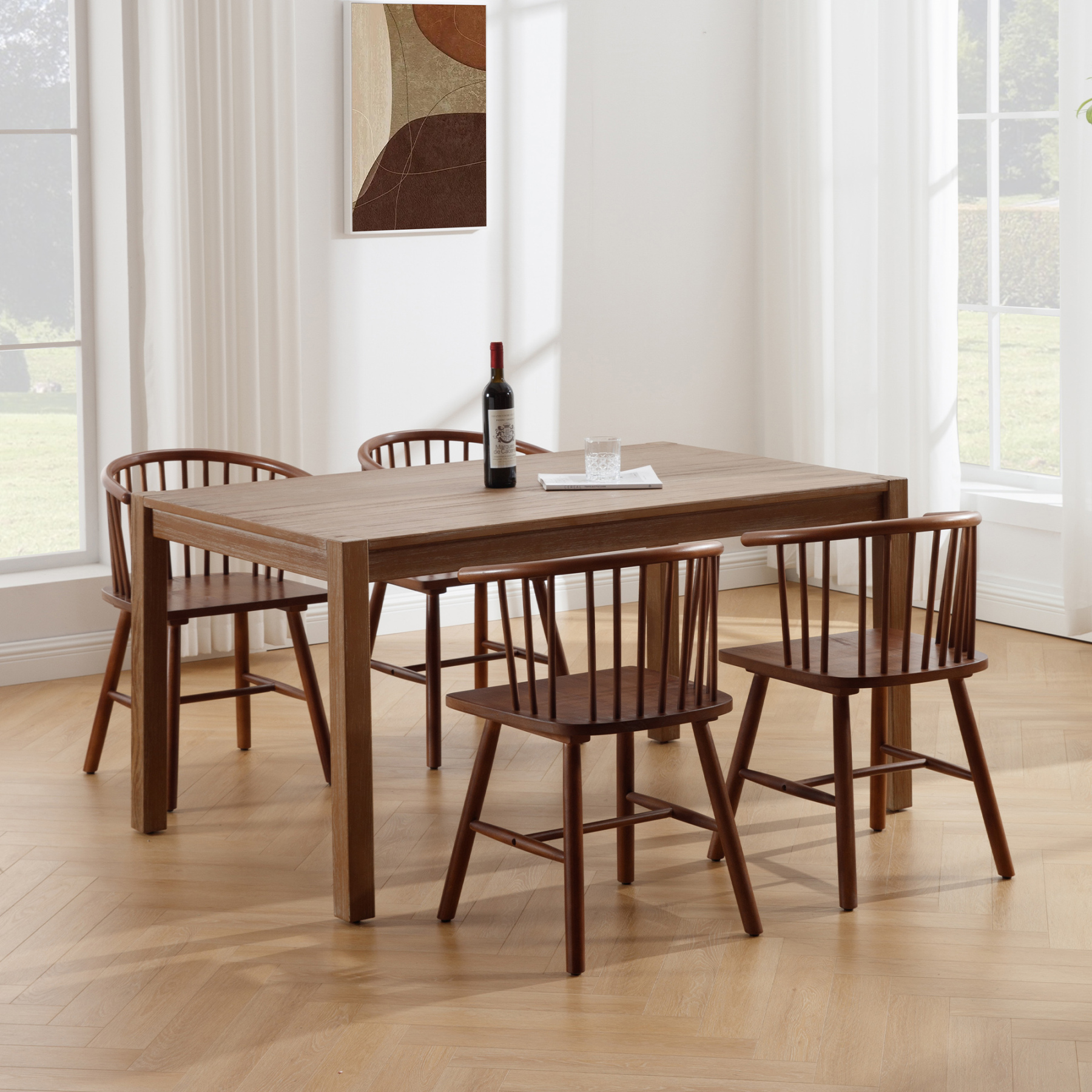 Henry Bow Back Windsor Dining Chair (Set of 2)