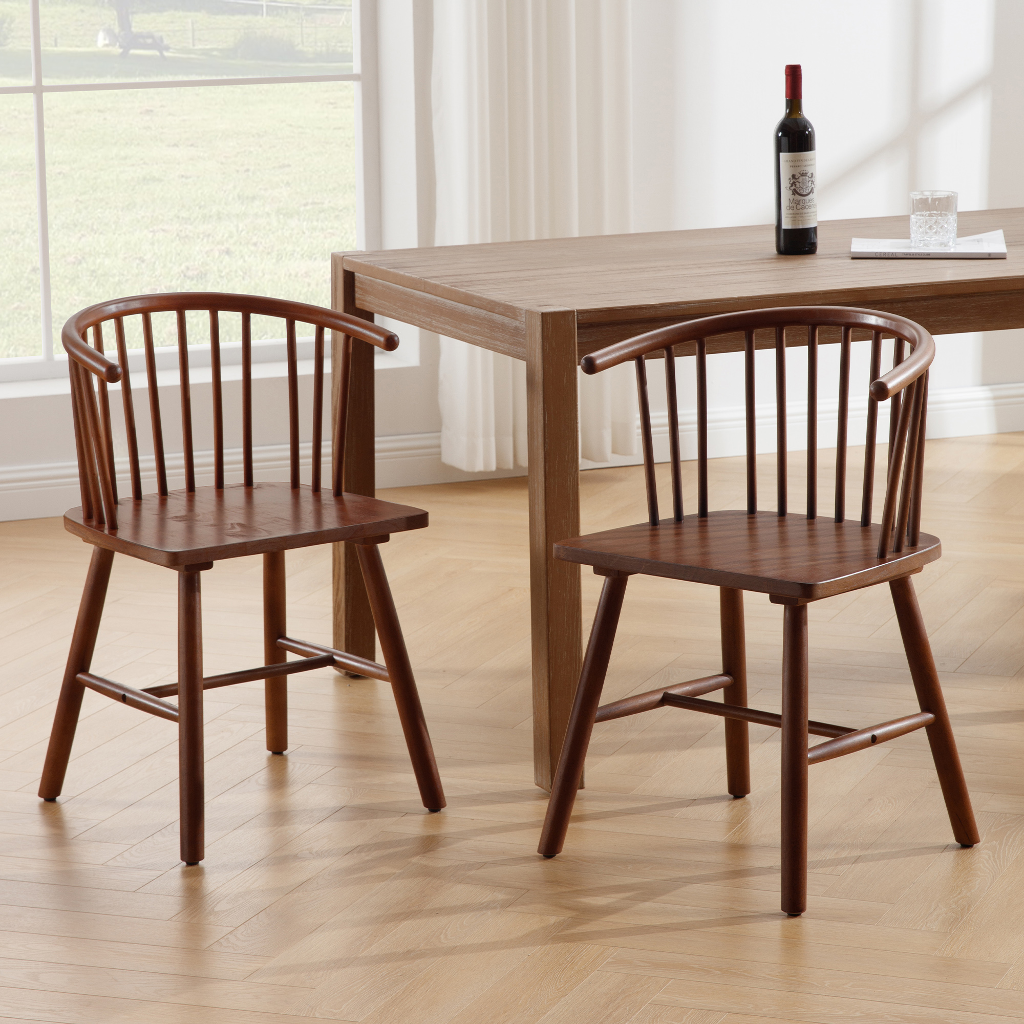 Henry Bow Back Windsor Dining Chair (Set of 2)
