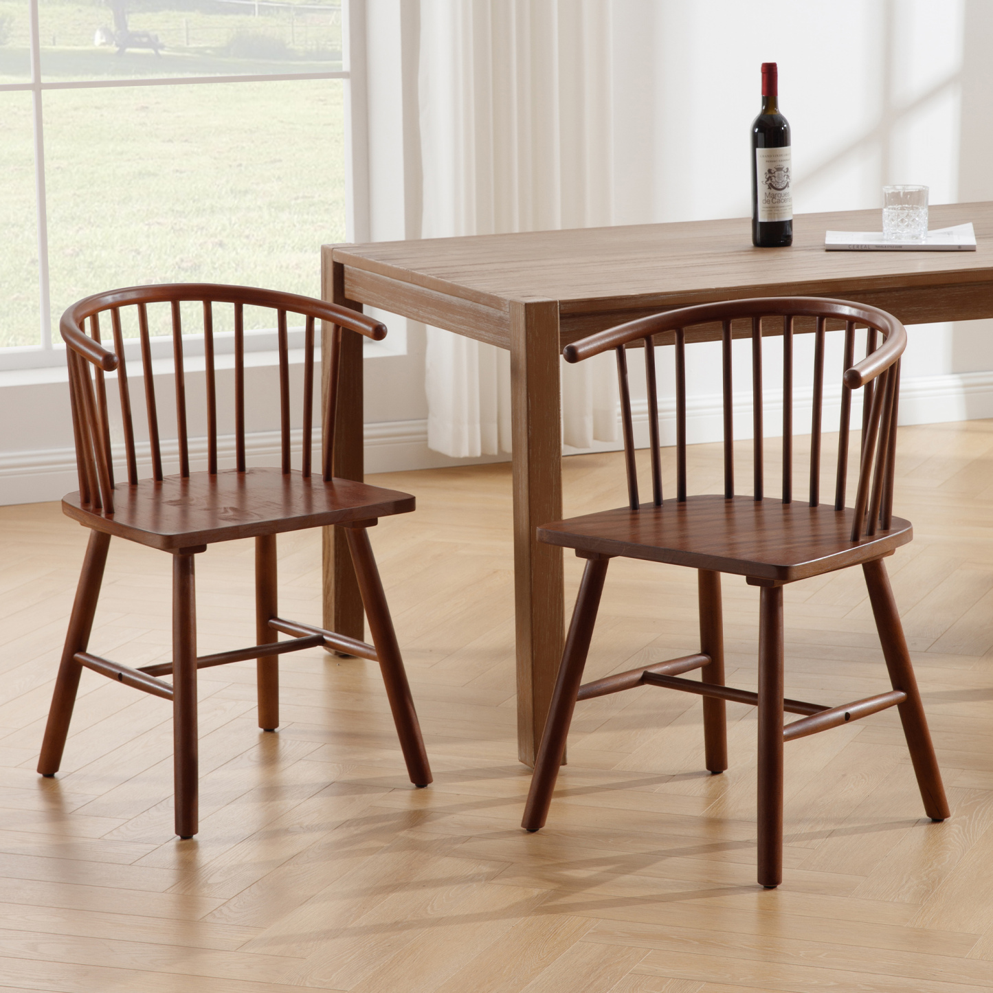 Henry Bow Back Windsor Dining Chair (Set of 2)