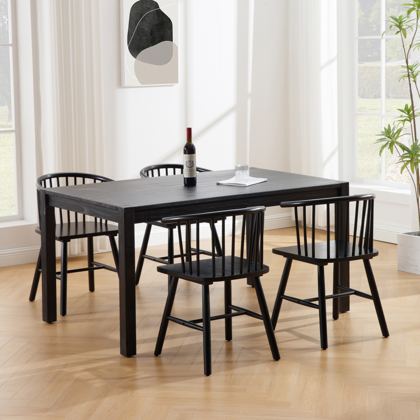 Henry Bow Back Windsor Dining Chair (Set of 2)