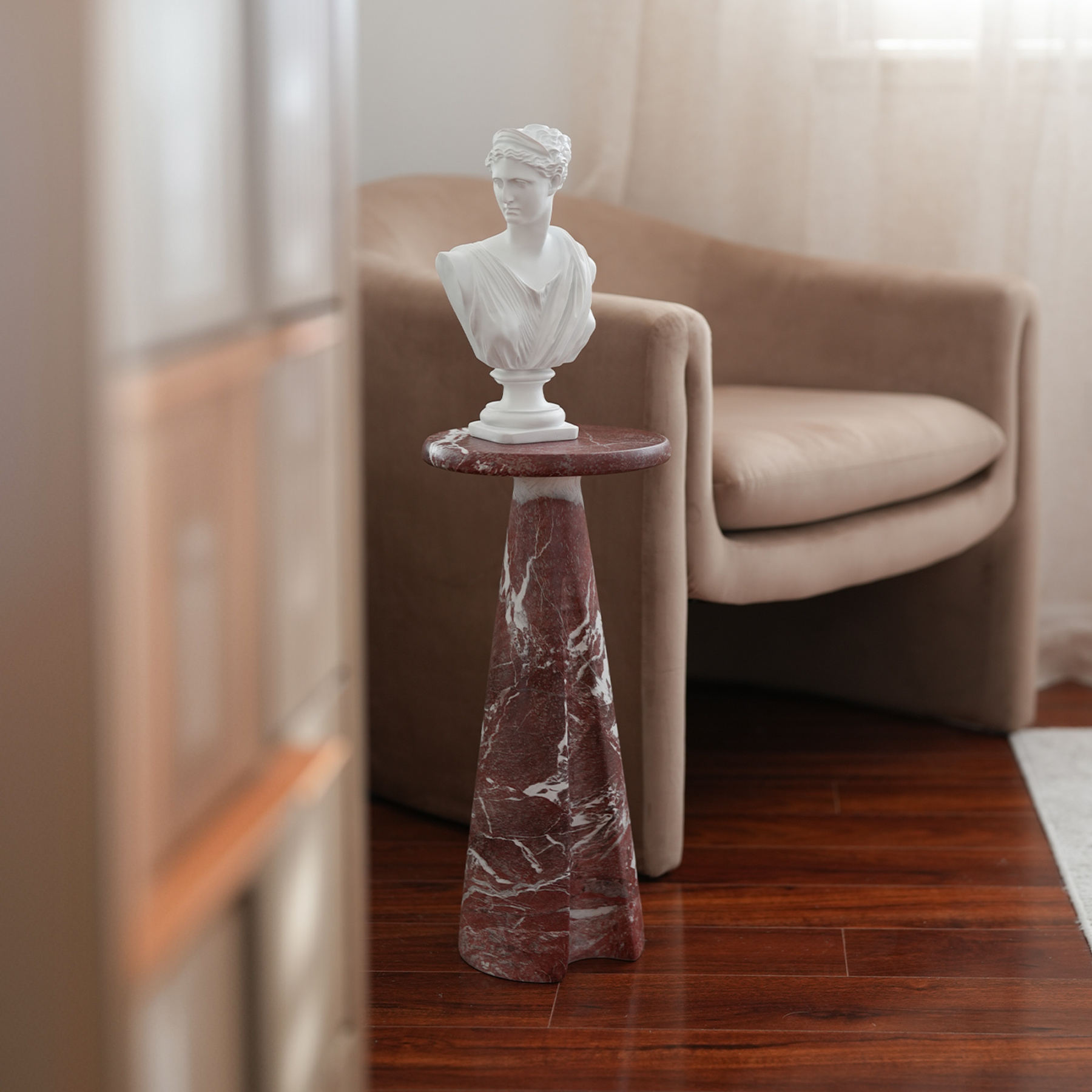 Lauren Cultured Marble Side Table