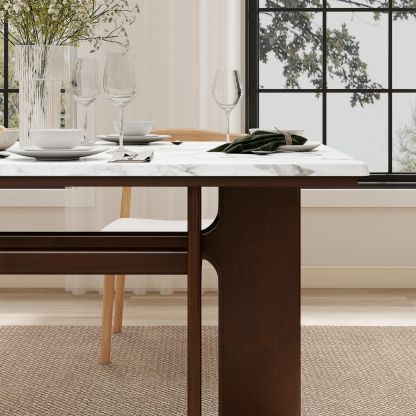 Alex 63'' Rectangle Dining Table Set For 4-6