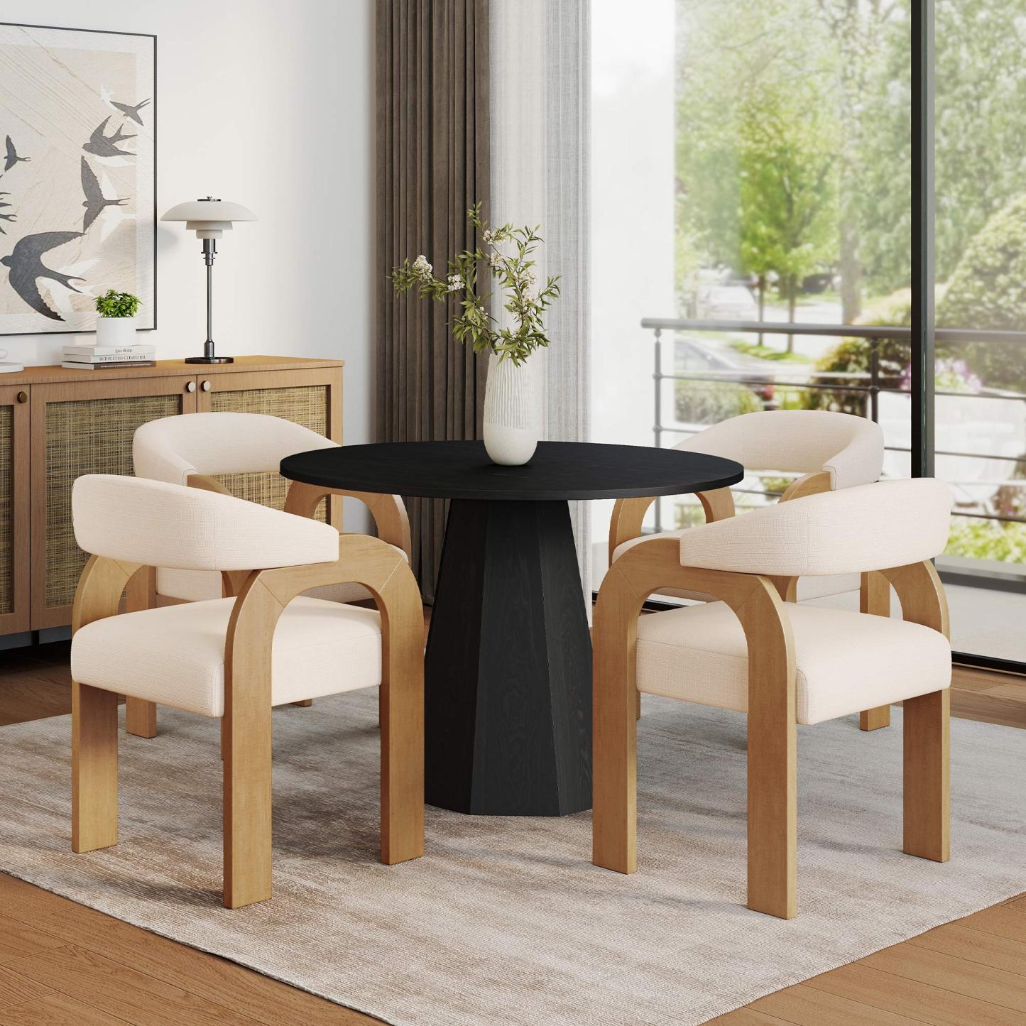 Clark 39" Round Modern Dining Table Set