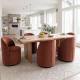 Ryan Modern Upholstered Swivel Dining Chair