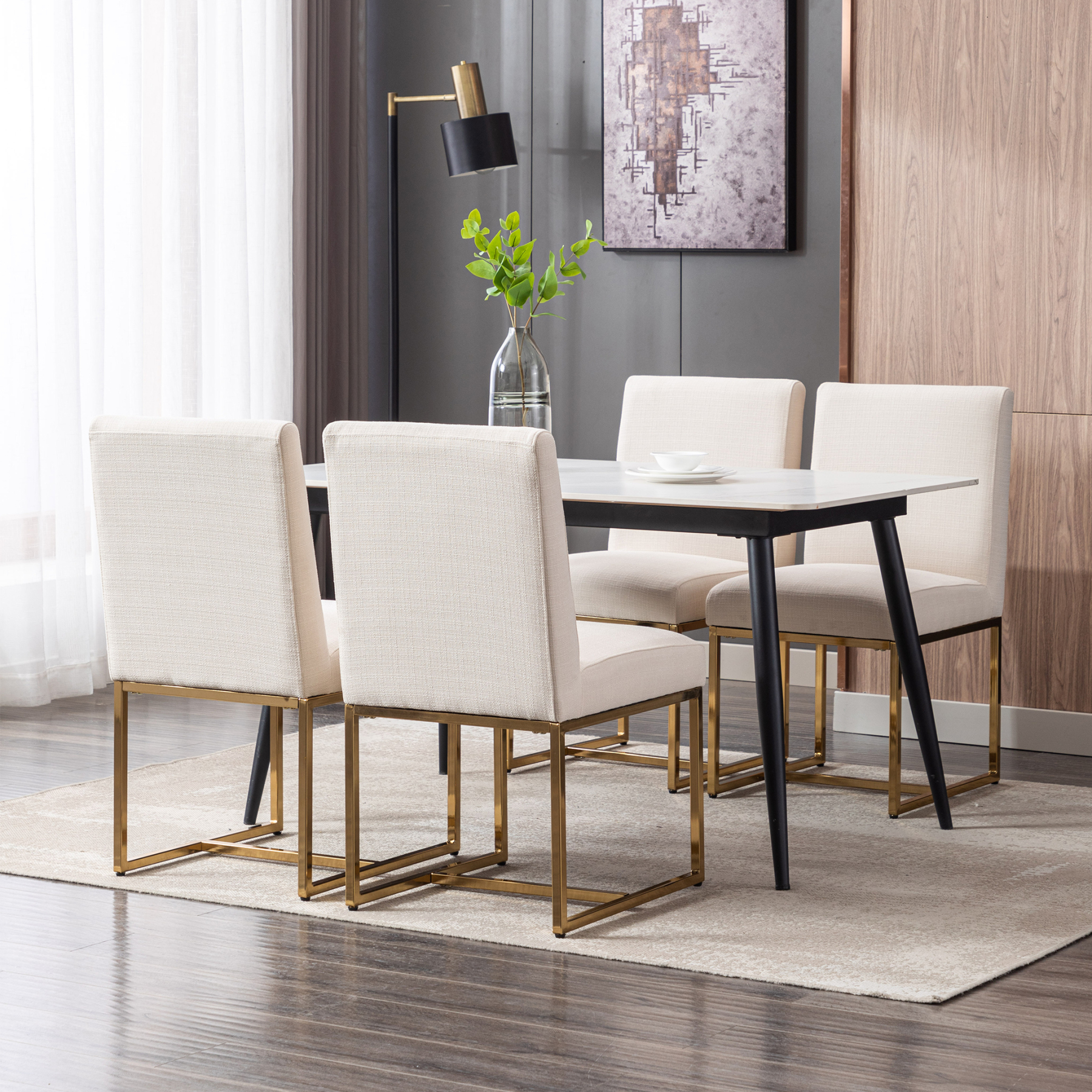Rectangle Dining Chairs (Set of 2)