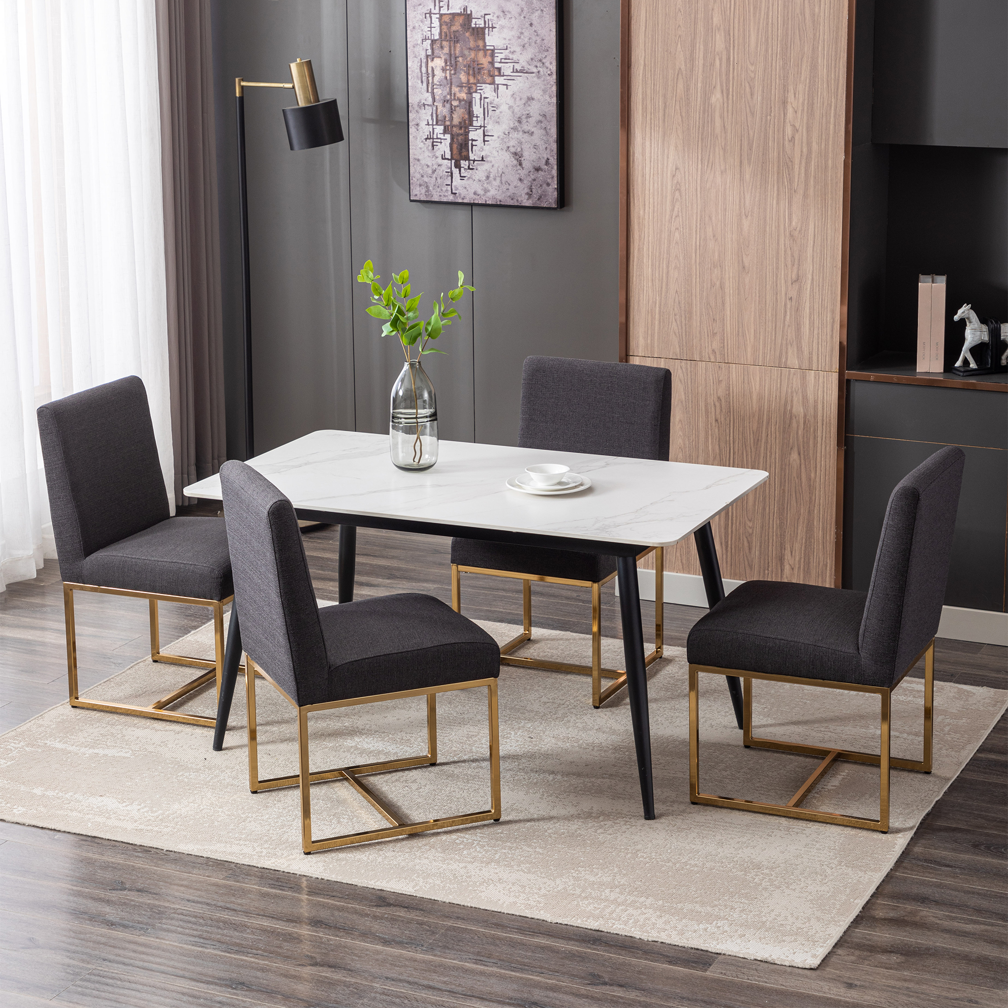 Rectangle Dining Chairs (Set of 2)