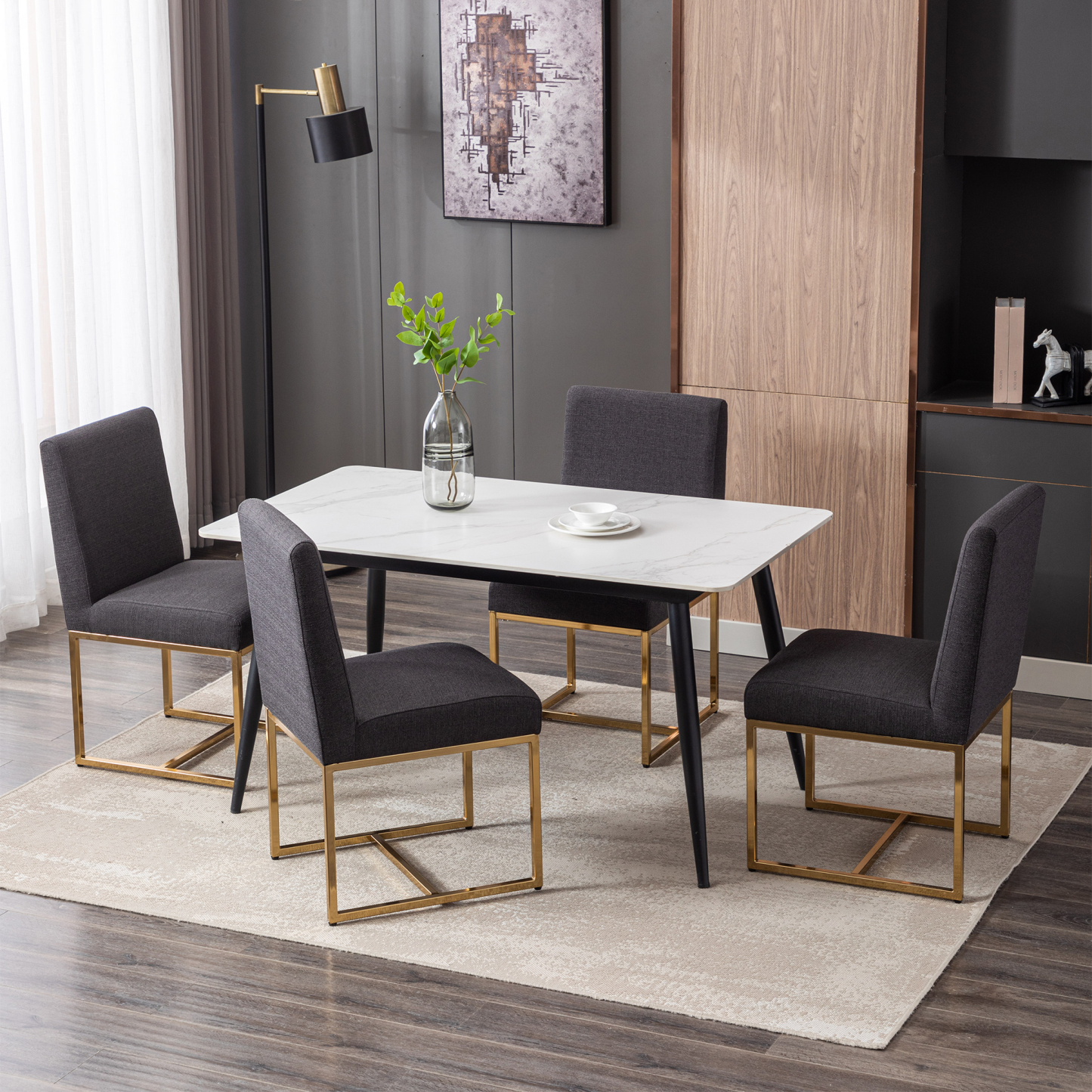 Rectangle Dining Chairs (Set of 2)