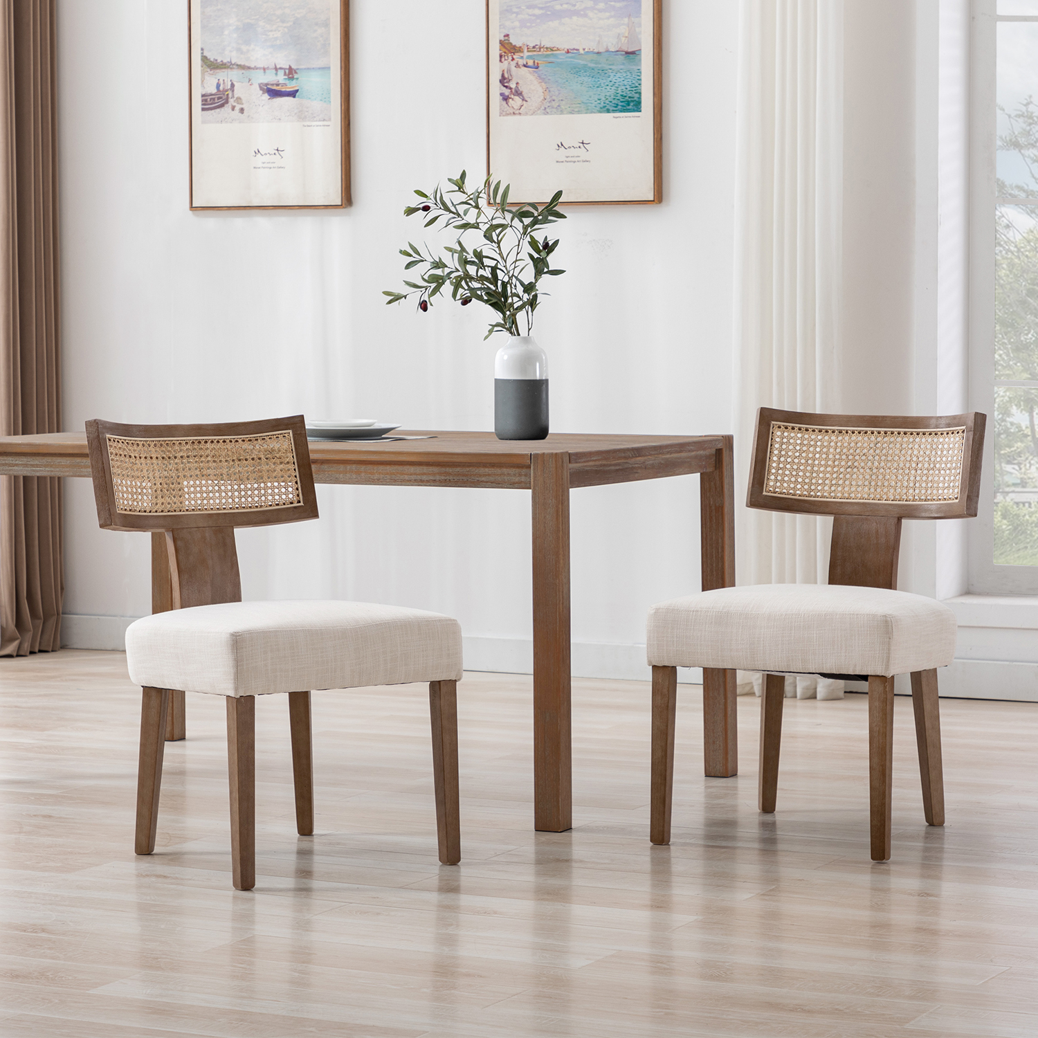 Payson Cane Dining Chairs (Set of 2)