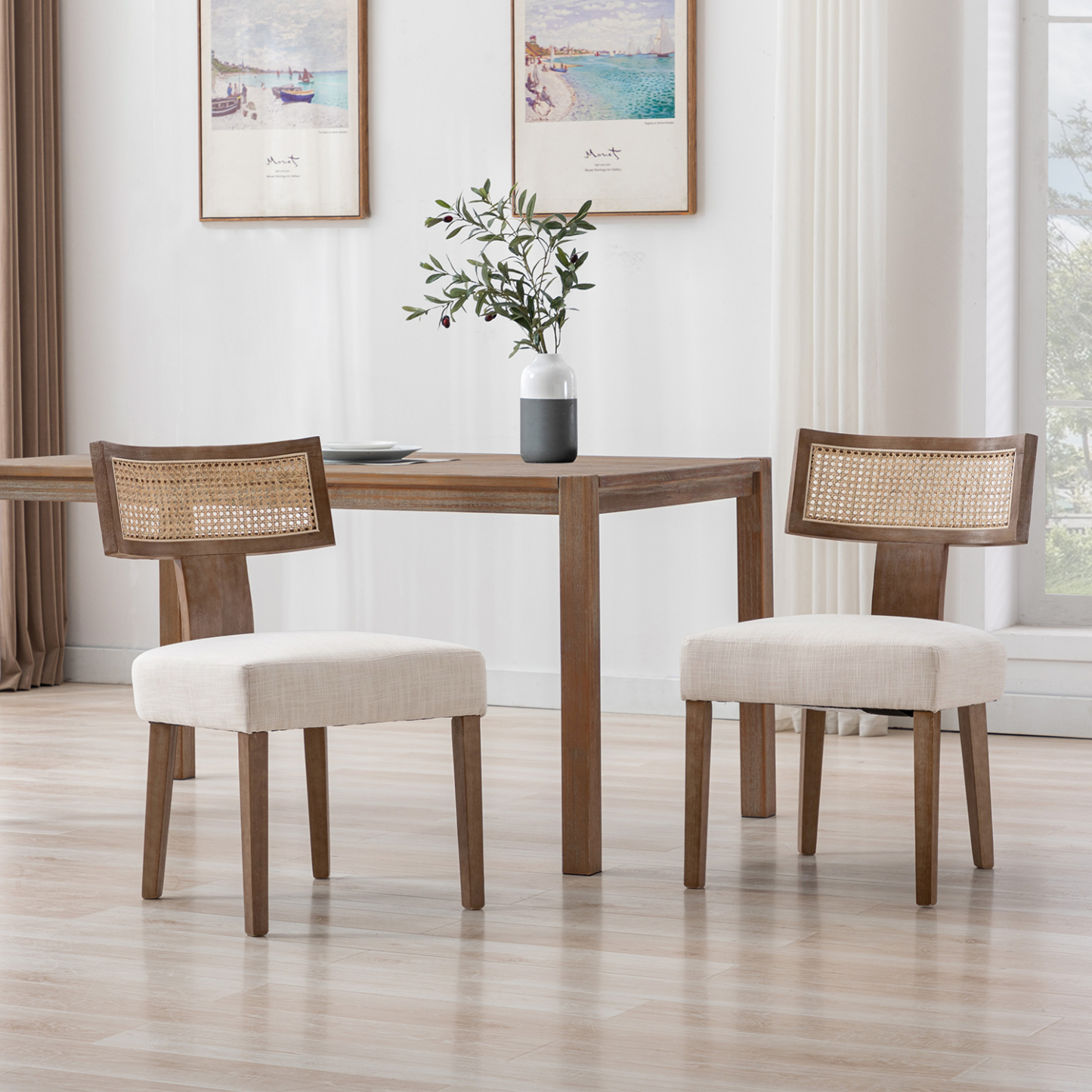 Payson Cane Dining Chairs (Set of 2)