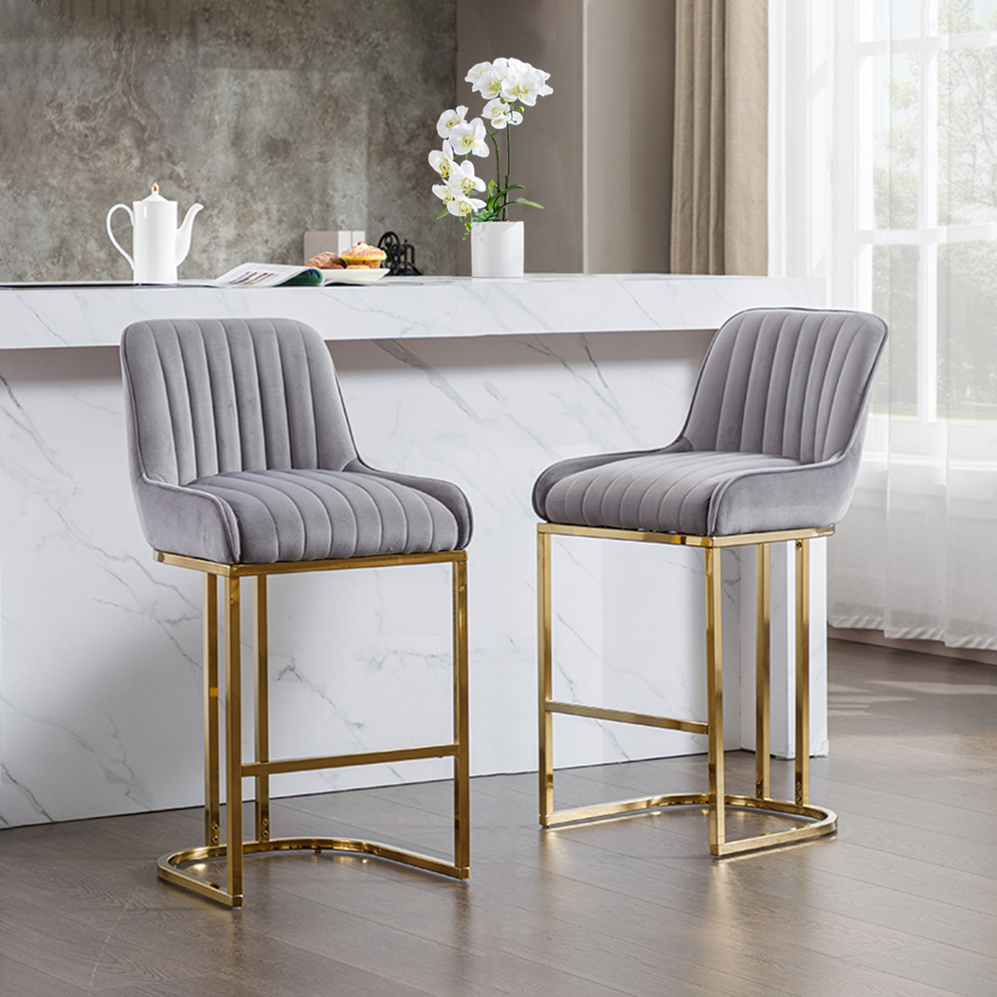 Spencer Counter & Bar Stools (Set of 2)