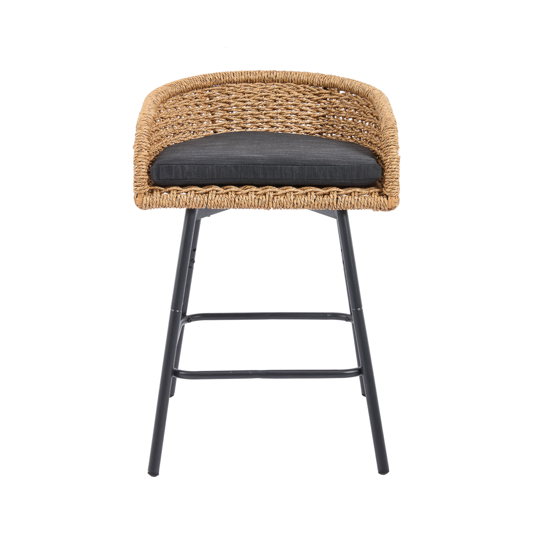 Neil Outdoor Cane Bar Stools (Set of 2)