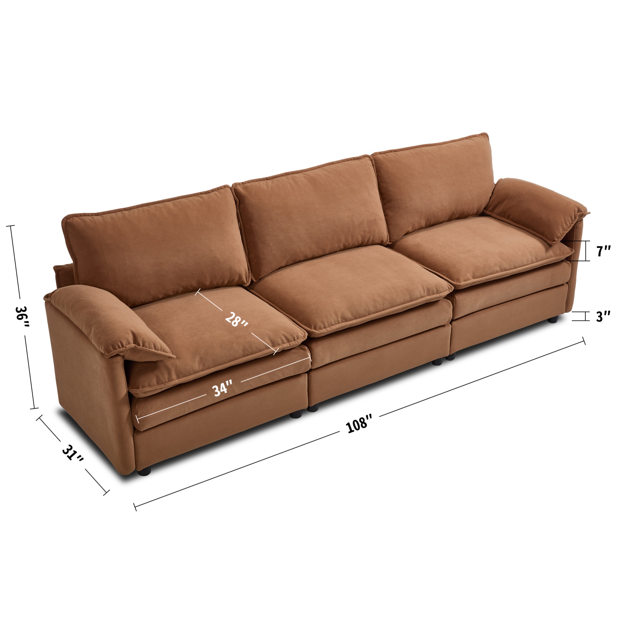 3-Seater Sofa Dimensions