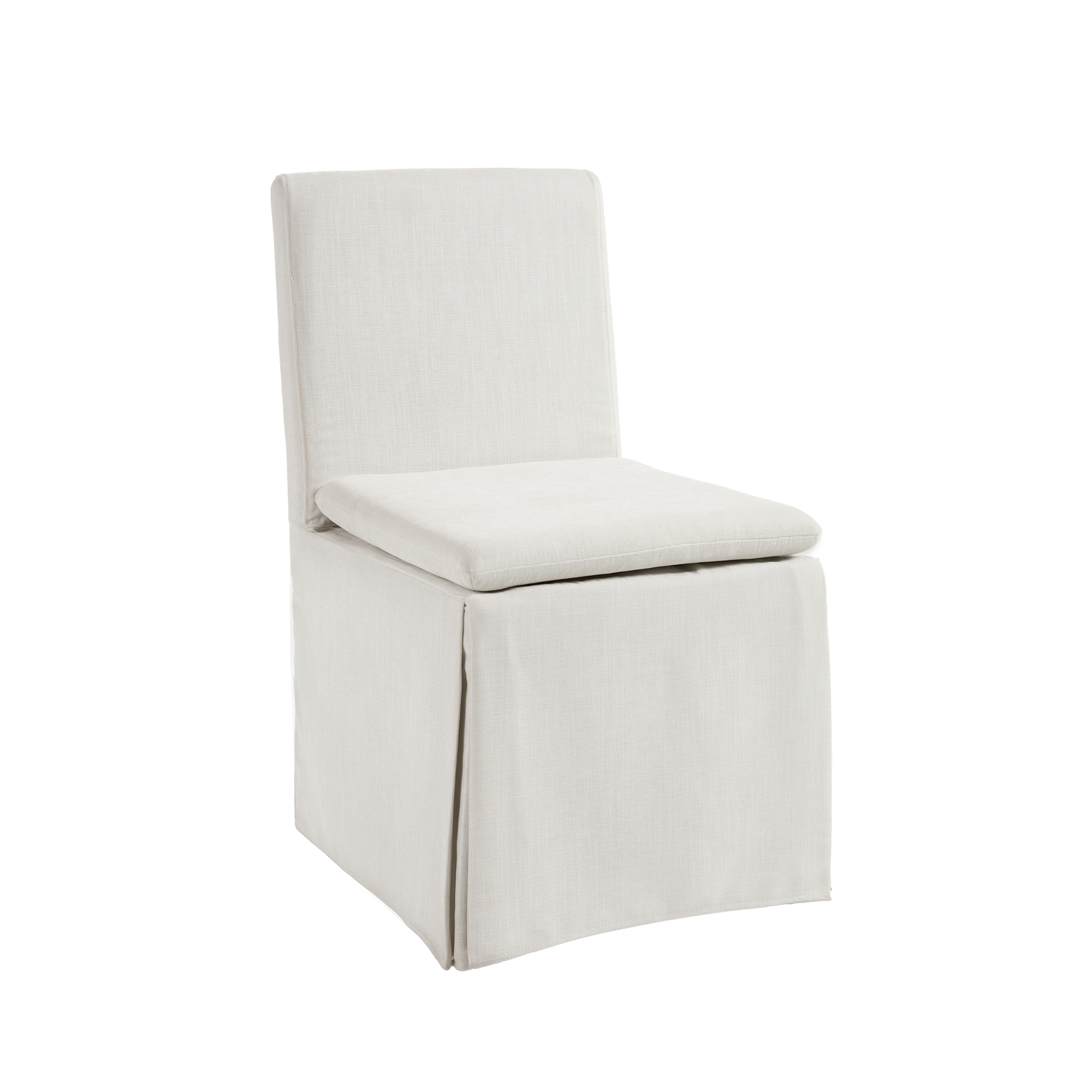 Kevin Mid-Century Dining Chair with Washable Slipcover (Set of 2)