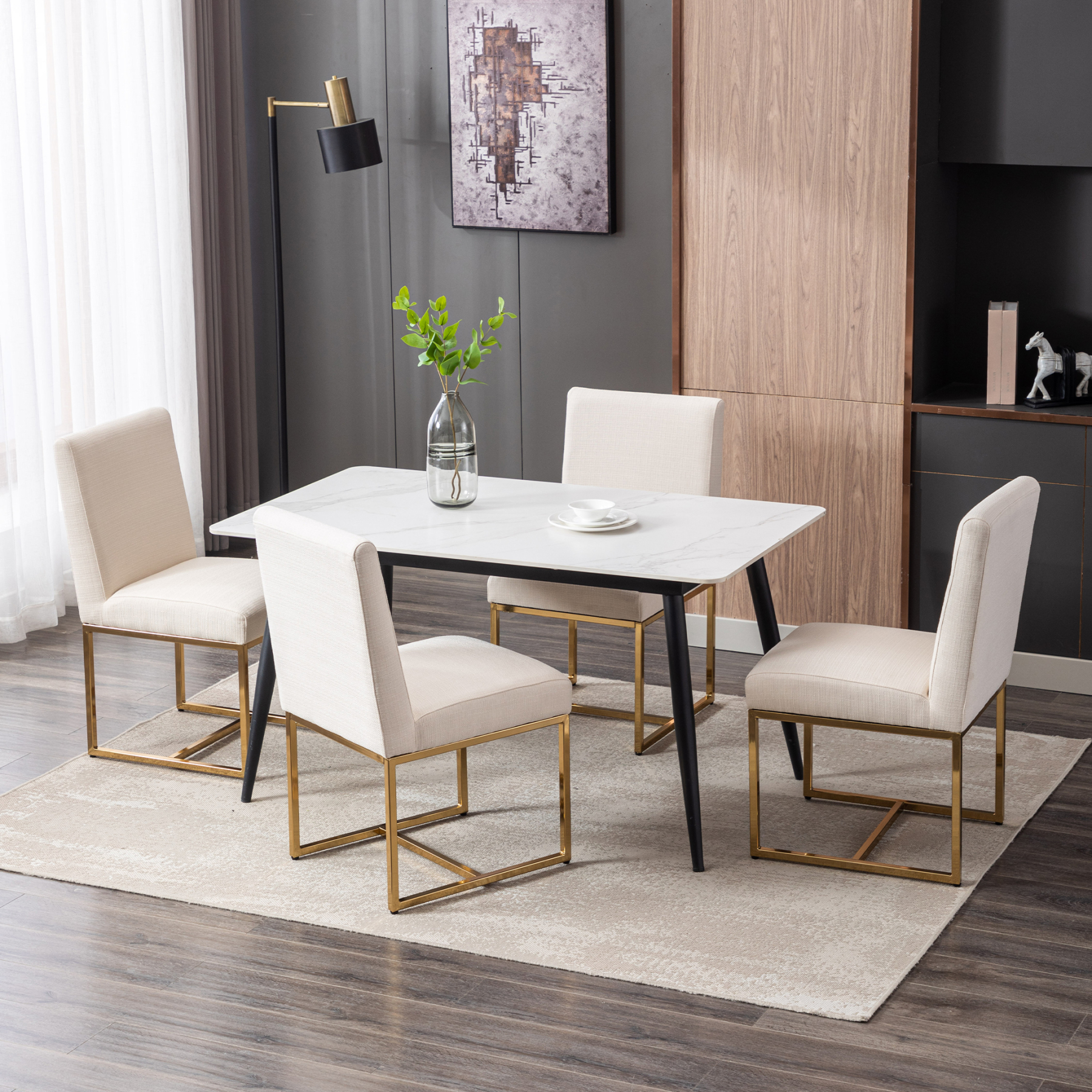 Rectangle Dining Chairs (Set of 2)