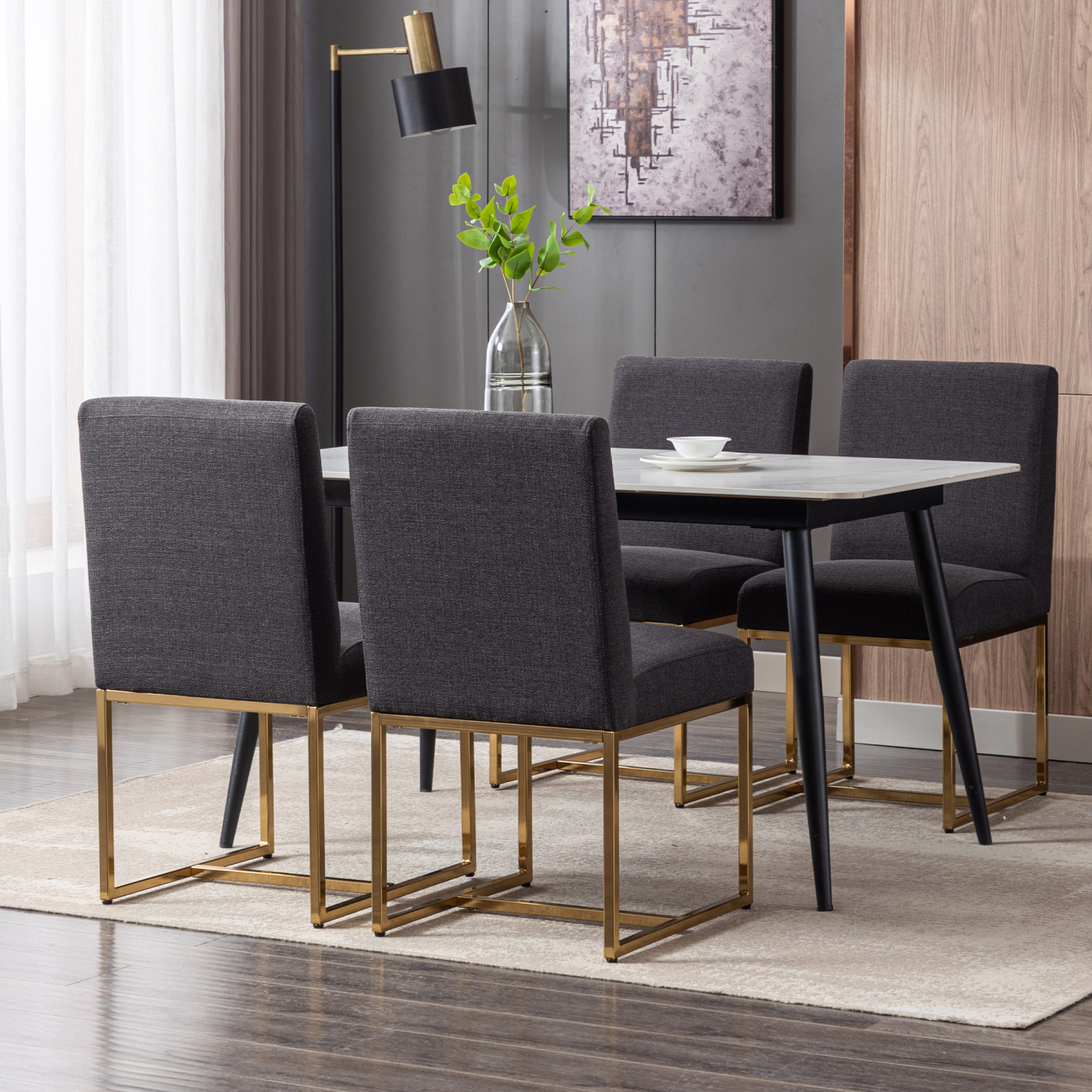 Rectangle Dining Chairs (Set of 2)