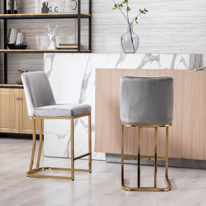 Square Counter & Bar Stools (Set of 2)