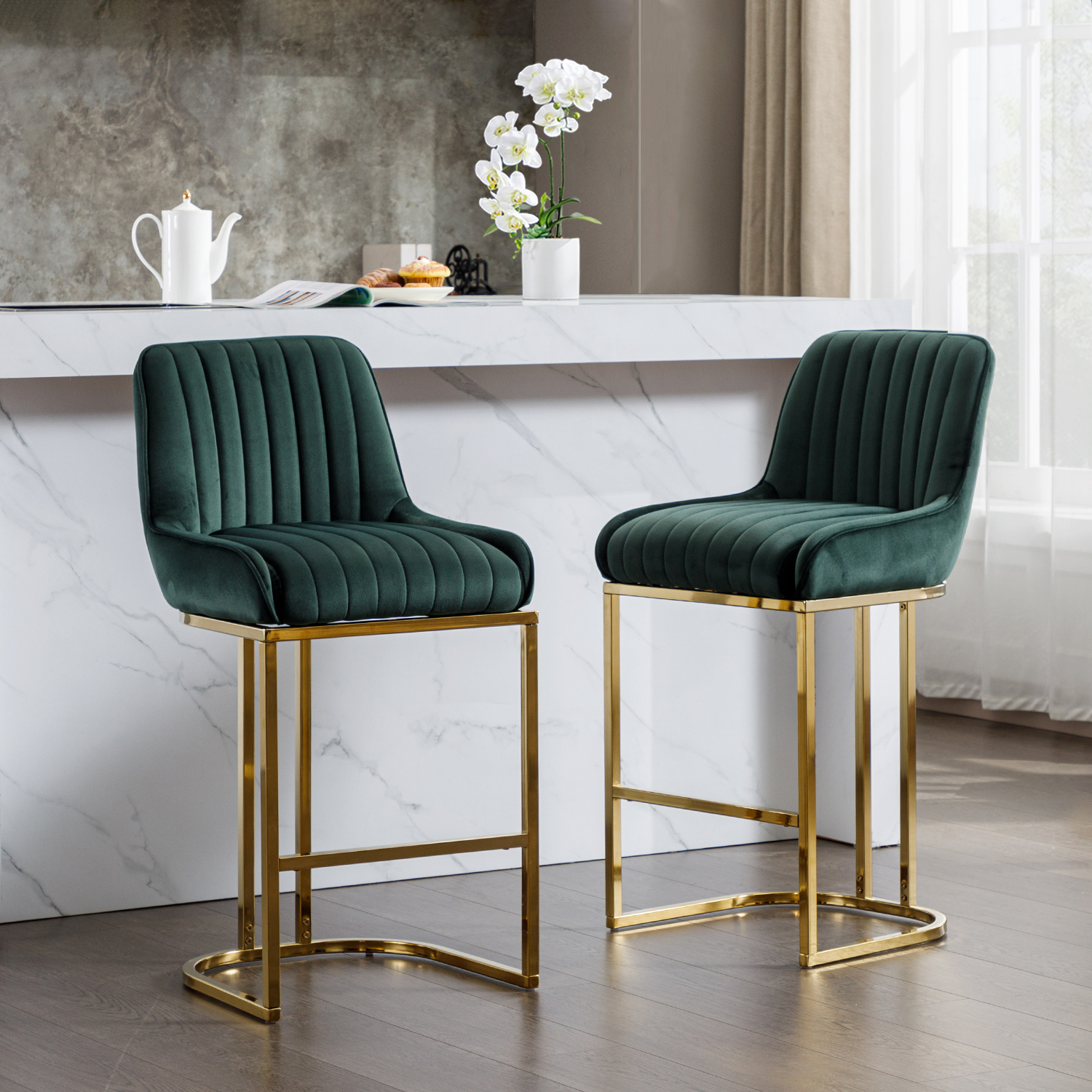 Spencer Counter & Bar Stools (Set of 2)
